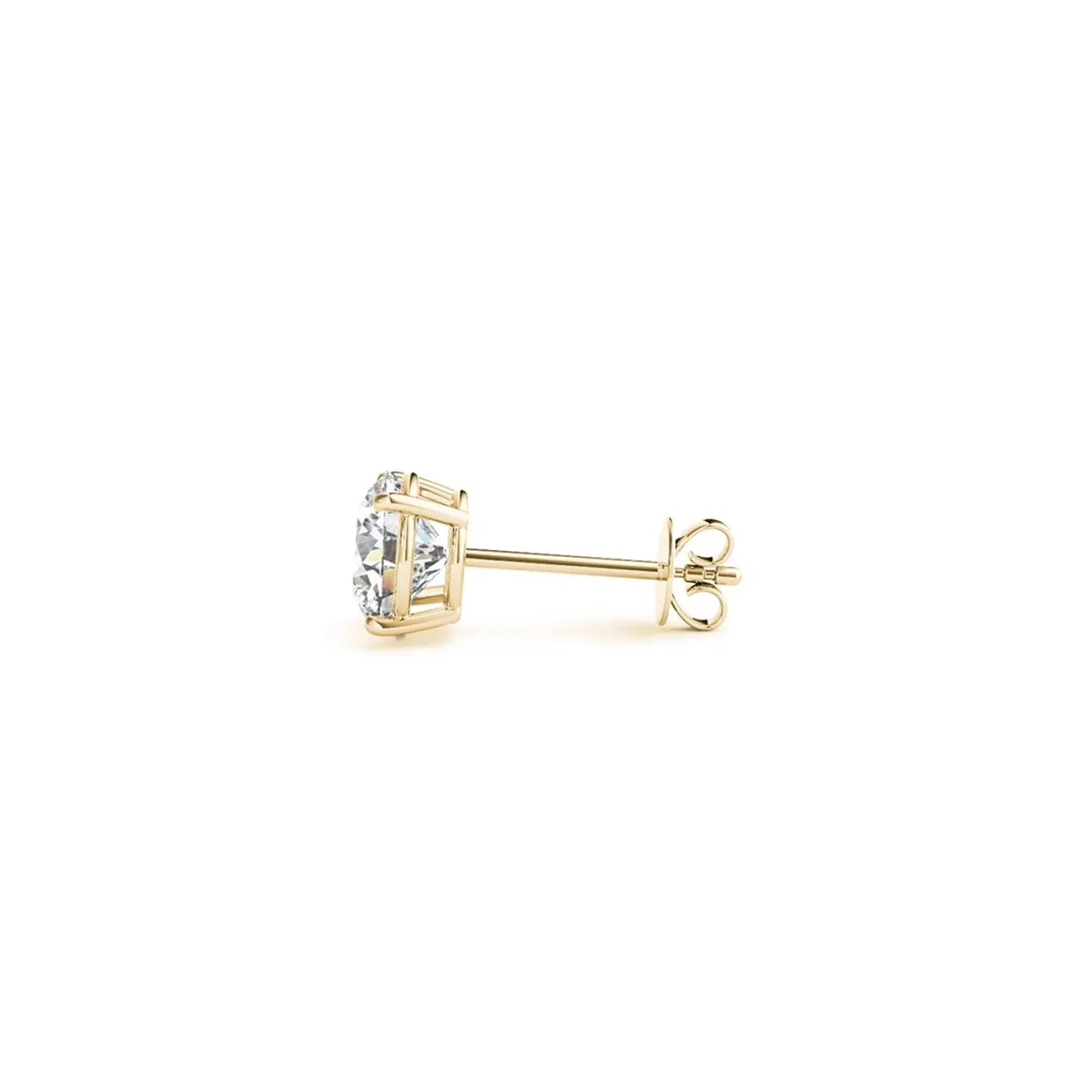 1 1/2 cttw Certified IGI Lab Grown Round Diamond Earrings 14k Yellow Gold(G/VS2) RCJ Earrings CELESTIA LUXE JEWELLERS