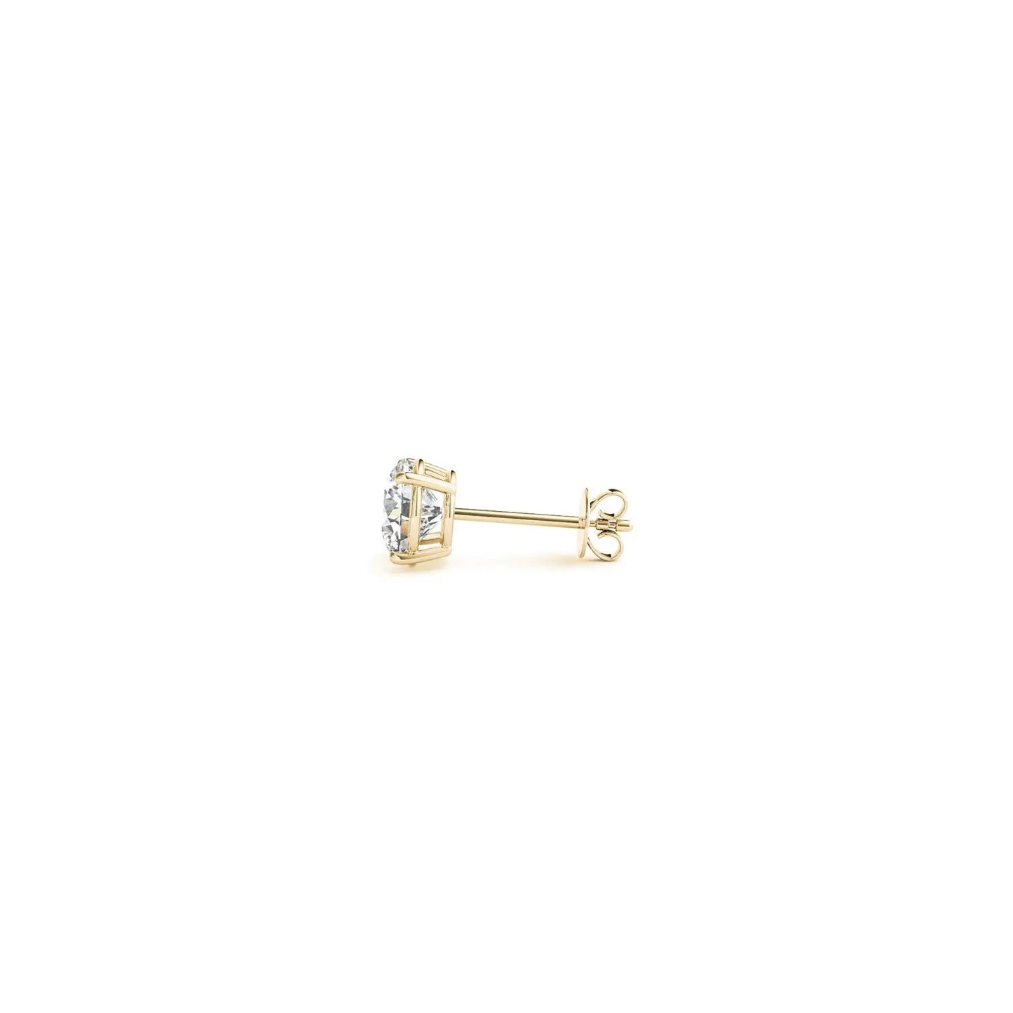 1/2 cttw Lab Grown Round Diamond Stud Earrings 14k Yellow Gold (G/VS2) RCJ Earrings CELESTIA LUXE JEWELLERS