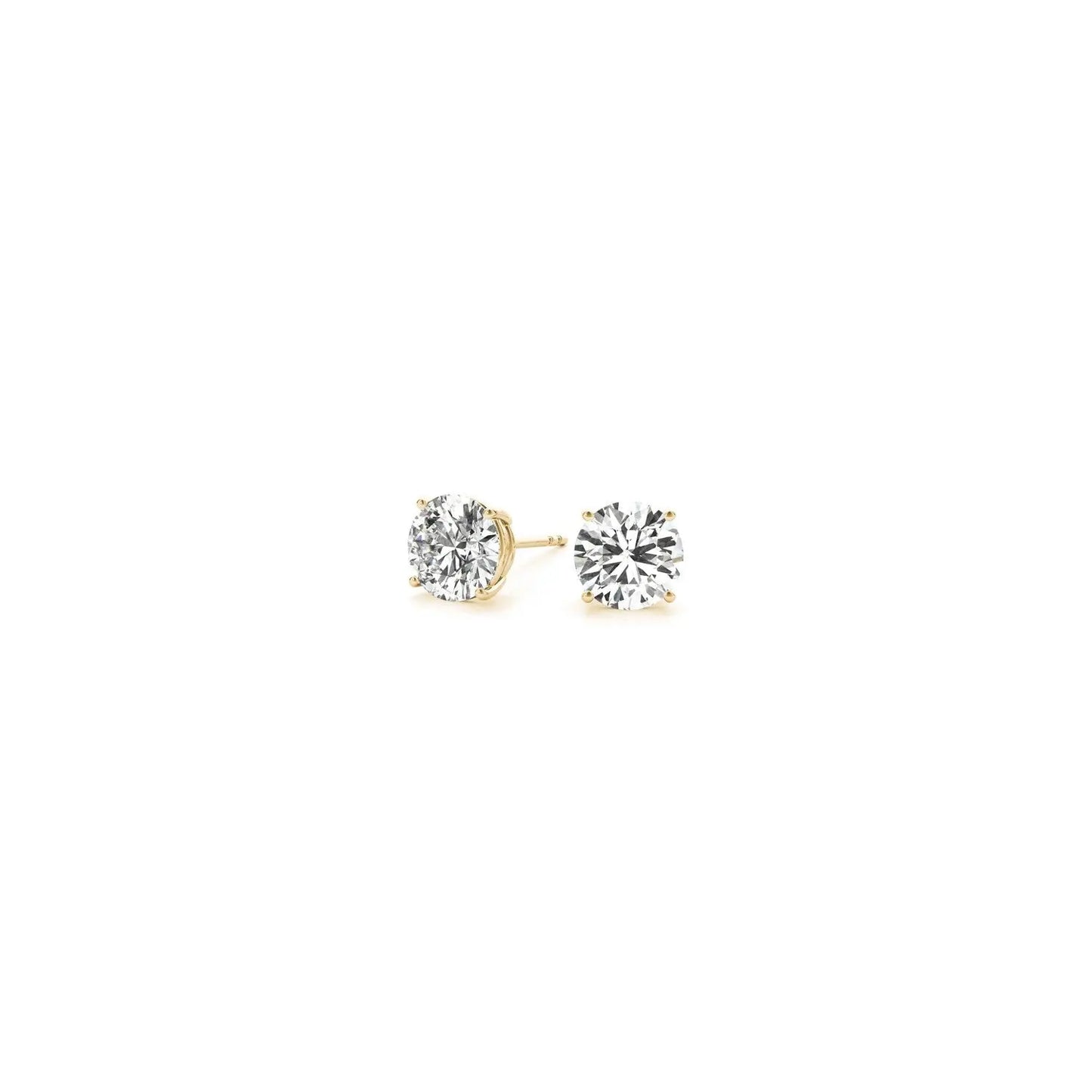 1/2 cttw Lab Grown Round Diamond Stud Earrings 14k Yellow Gold (G/VS2) RCJ Earrings CELESTIA LUXE JEWELLERS
