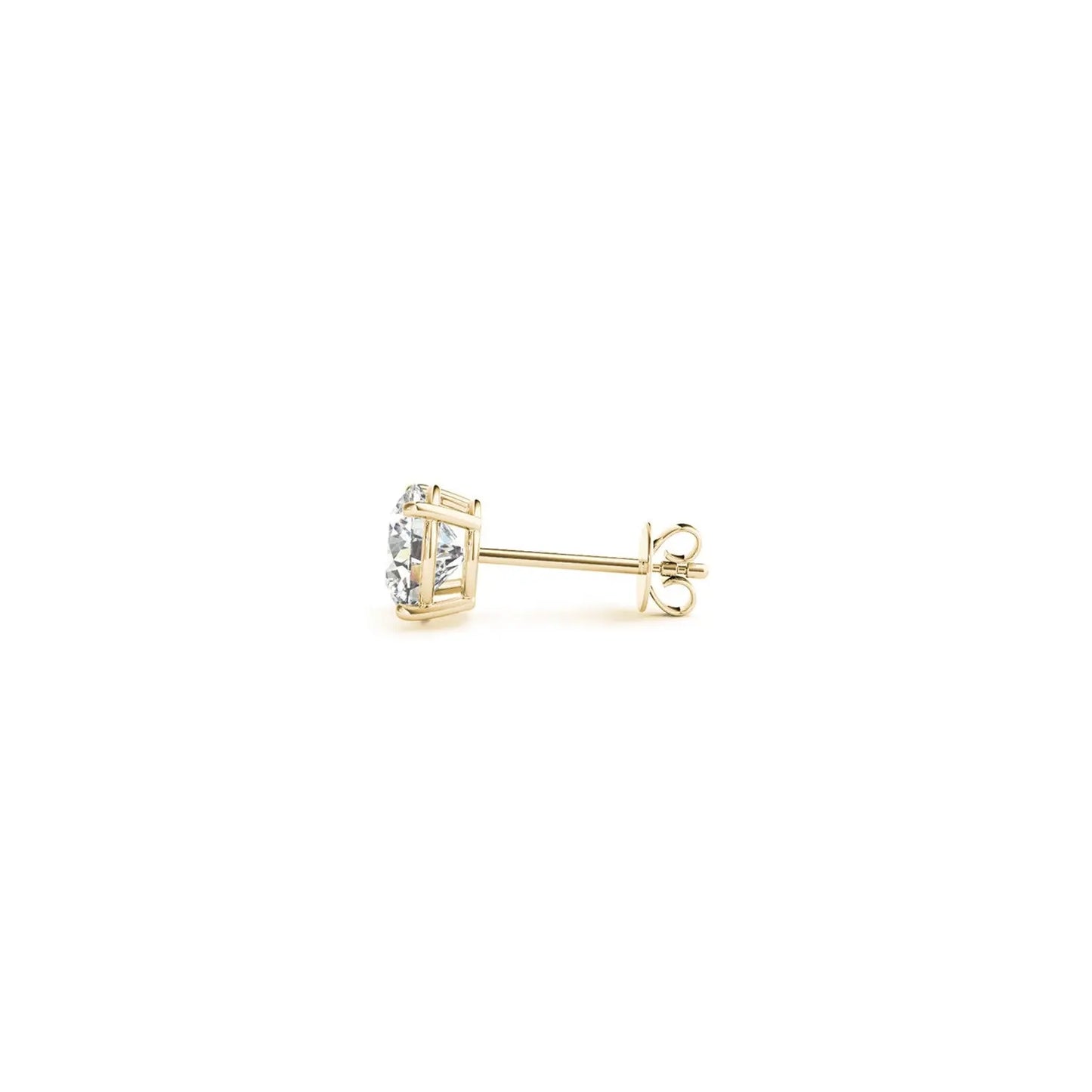 1 cttw Certified IGI Lab Grown Round Diamond Earrings 14k Yellow Gold (G/VS2) RCJ Earrings CELESTIA LUXE JEWELLERS