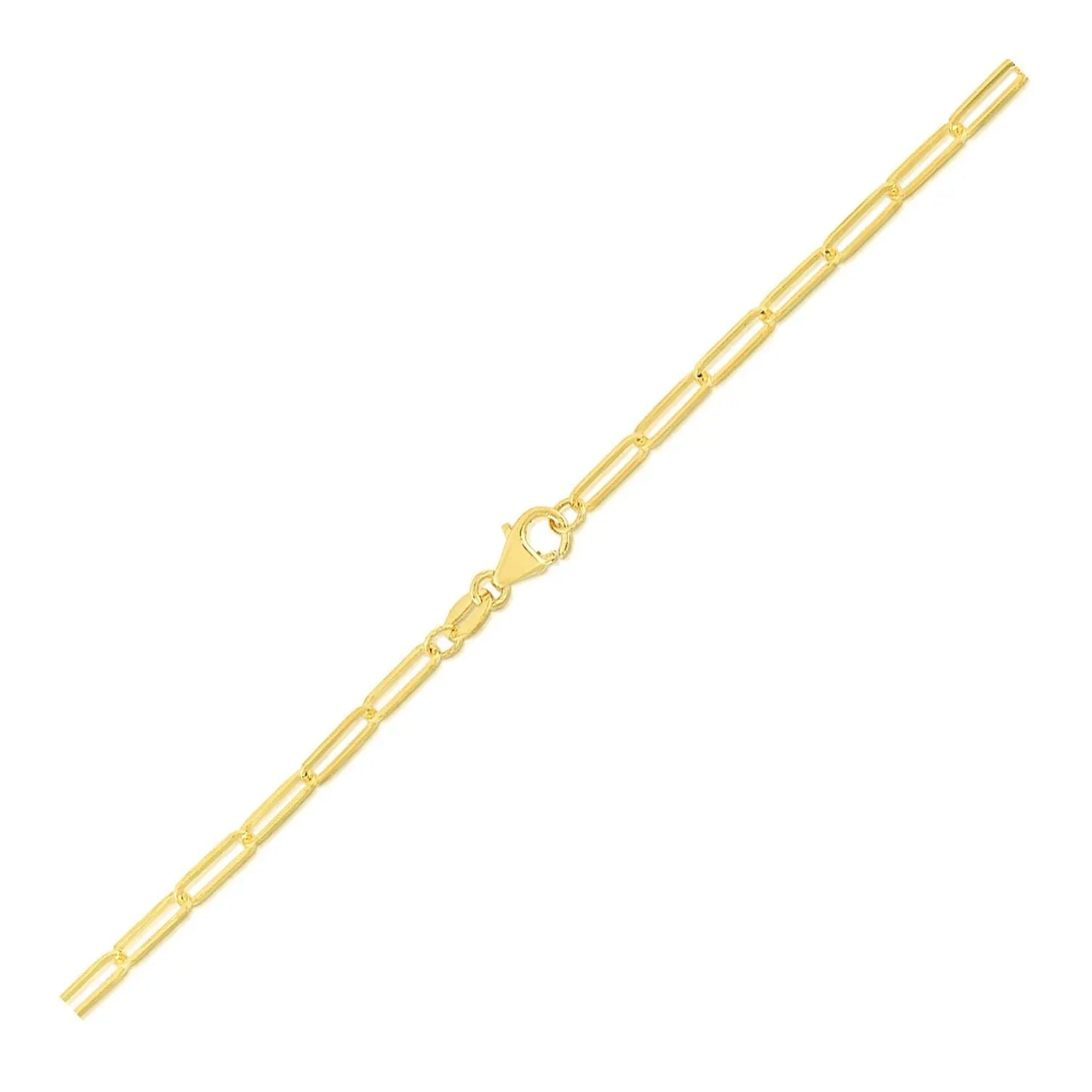 10K Yellow Gold Paperclip Bracelet (2.50 mm) RCJ Bracelets CELESTIA LUXE JEWELLERS