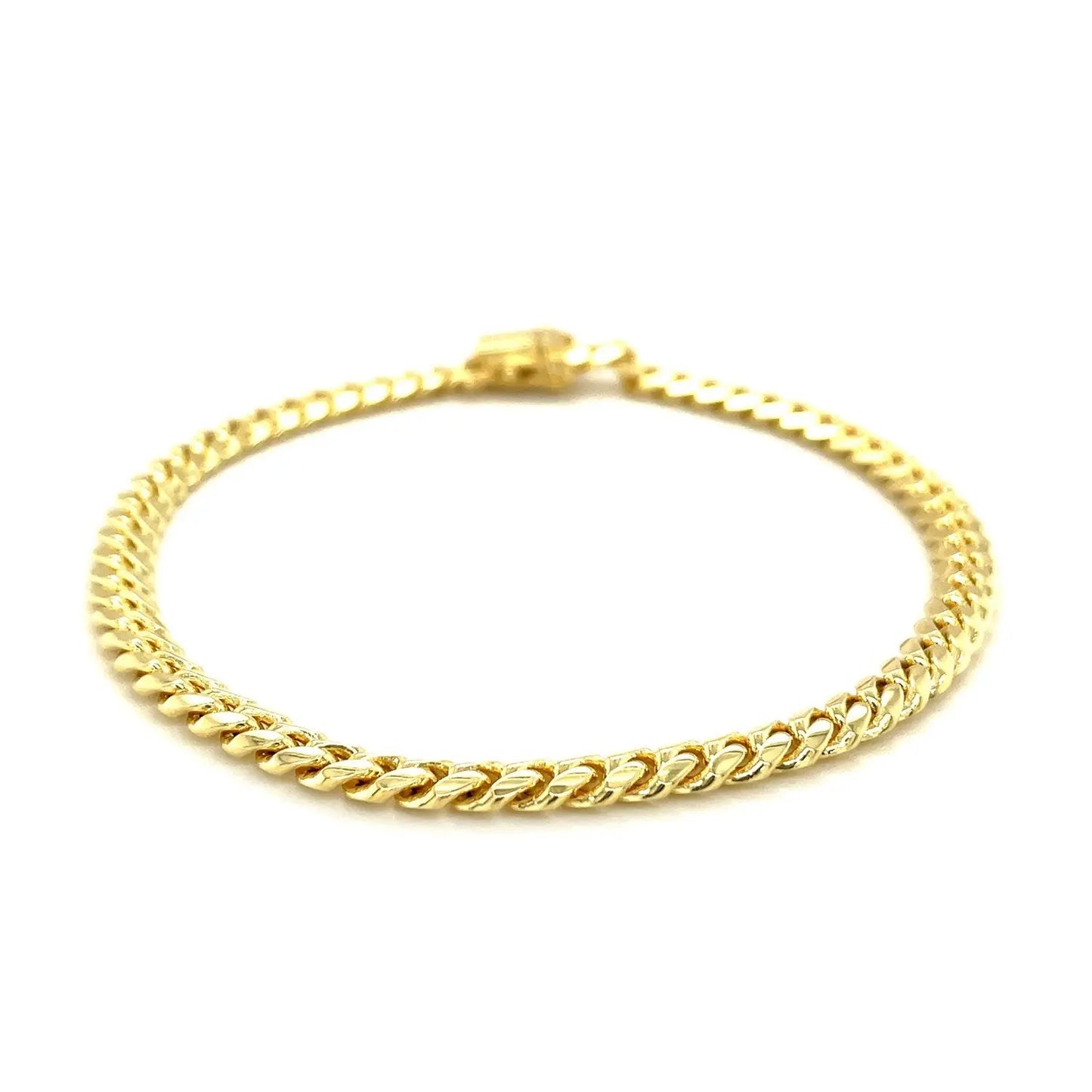 10k Yellow Gold Classic Miami Cuban Solid Bracelet (4.90 mm) RCJ Bracelets CELESTIA LUXE JEWELLERS