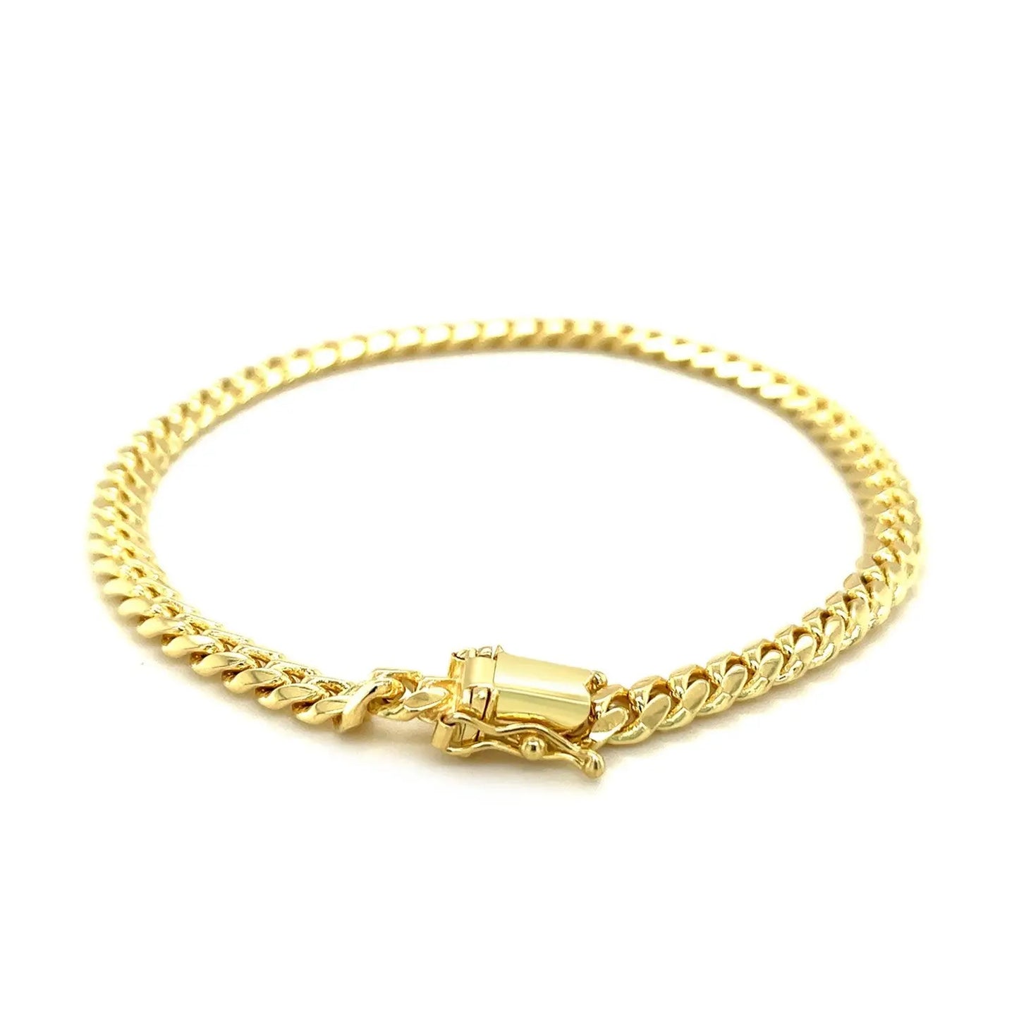 10k Yellow Gold Classic Miami Cuban Solid Bracelet (4.90 mm) RCJ Bracelets CELESTIA LUXE JEWELLERS