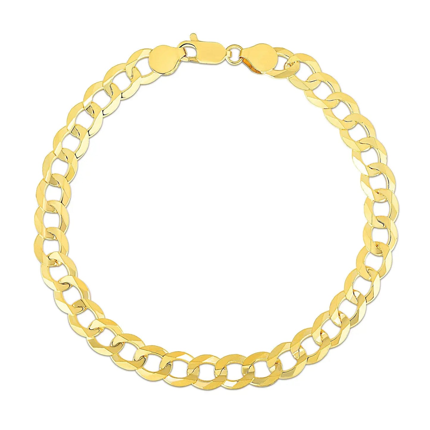 10k Yellow Gold Curb Bracelet (7.00 mm) RCJ Bracelets CELESTIA LUXE JEWELLERS