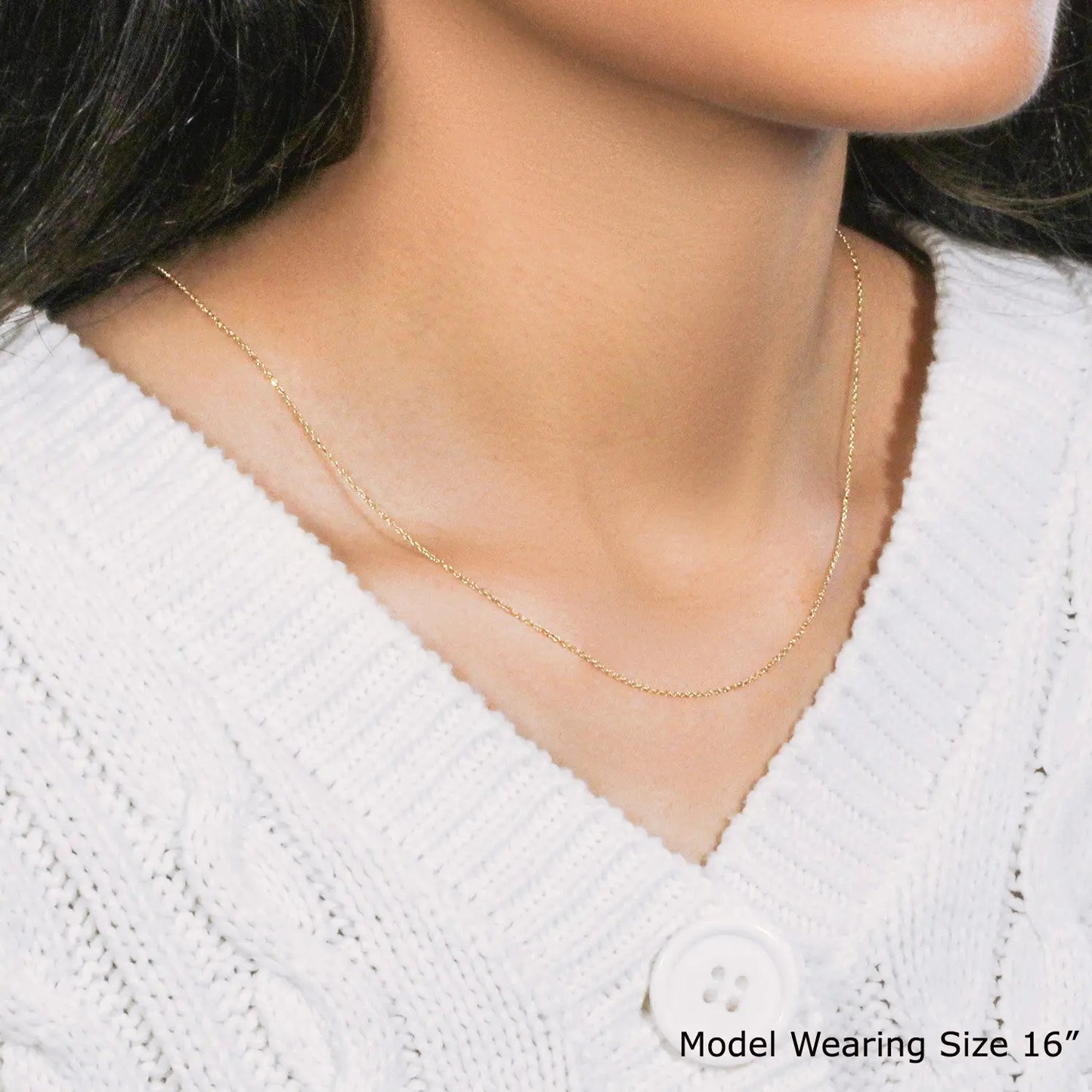 10k Yellow Gold Diamond Cut Cable Link Chain (0.87 mm) RCJ Chains CELESTIA LUXE JEWELLERS