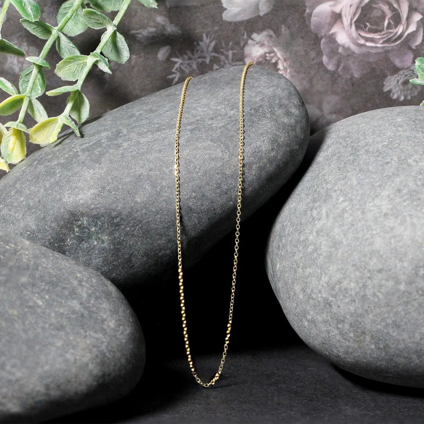 10k Yellow Gold Diamond Cut Cable Link Chain (0.87 mm) RCJ Chains CELESTIA LUXE JEWELLERS