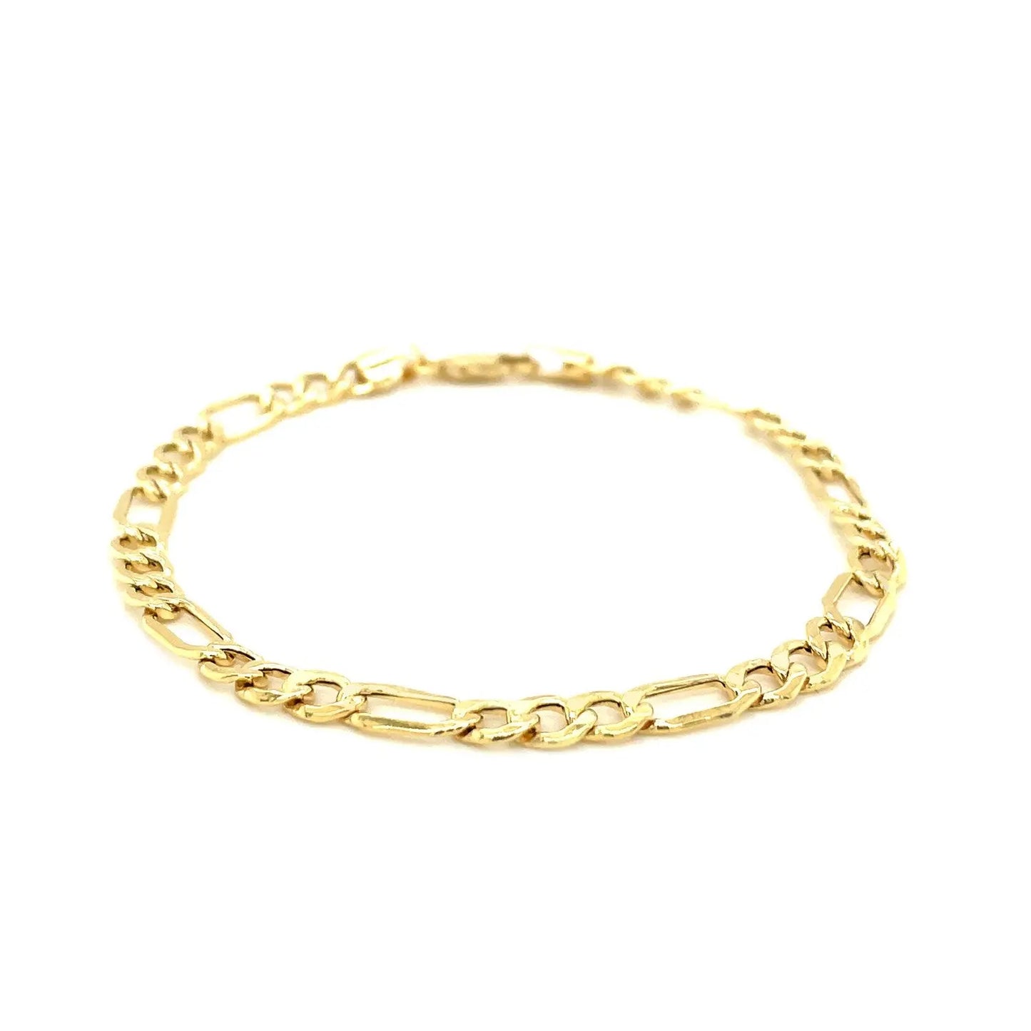10k Yellow Gold Lite Figaro Bracelet (4.70 mm) RCJ Bracelets CELESTIA LUXE JEWELLERS