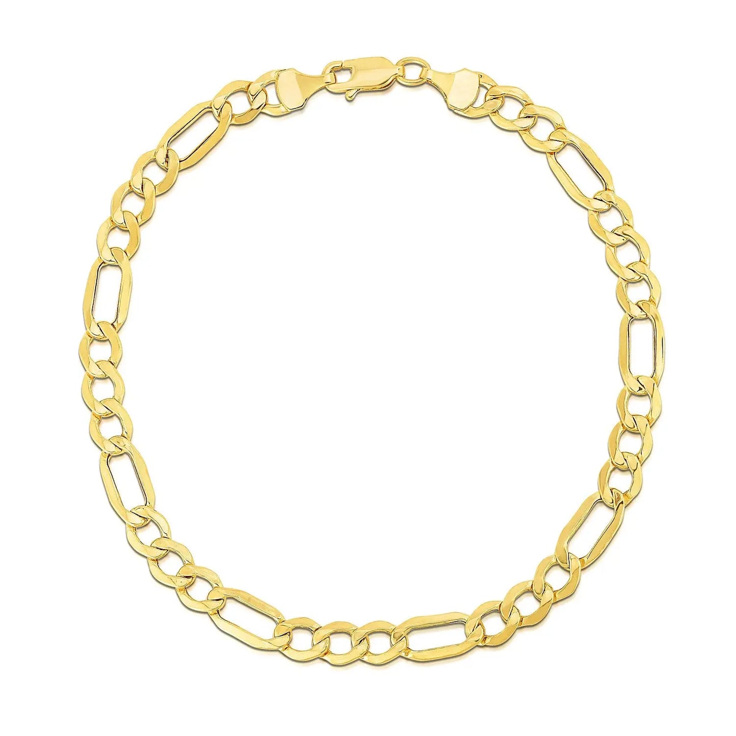 10k Yellow Gold Lite Figaro Bracelet (5.60 mm) RCJ Bracelets CELESTIA LUXE JEWELLERS