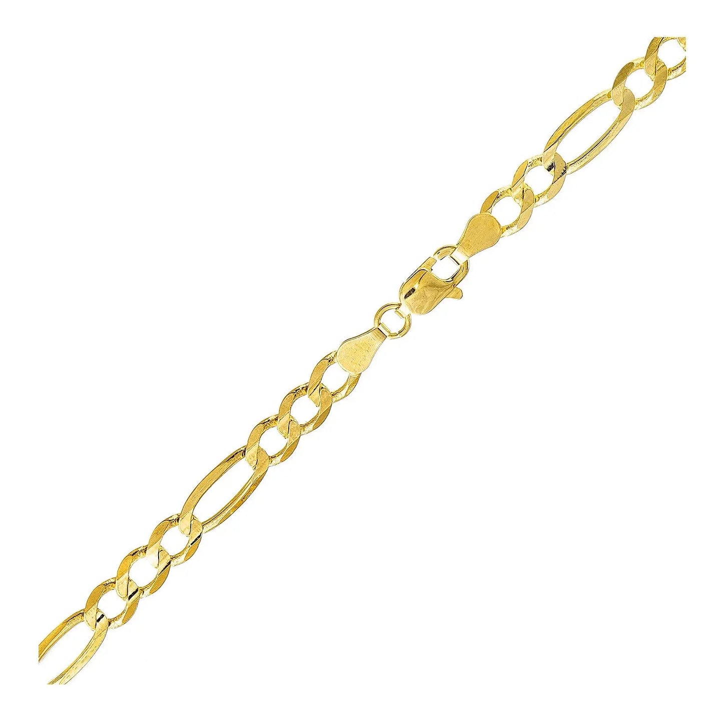 10k Yellow Gold Lite Figaro Bracelet (5.60 mm) RCJ Bracelets CELESTIA LUXE JEWELLERS