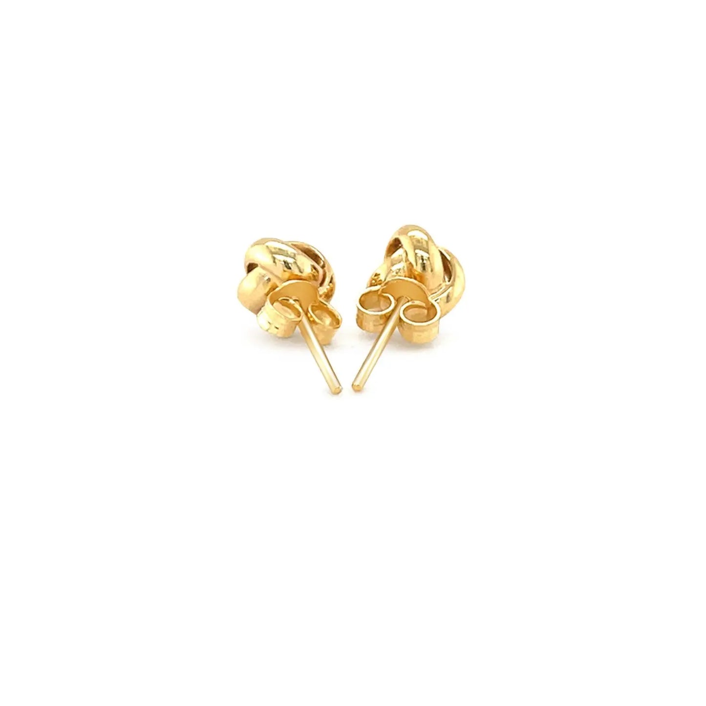 10k Yellow Gold Love Knot Stud Earrings(9mm) RCJ Earrings CELESTIA LUXE JEWELLERS