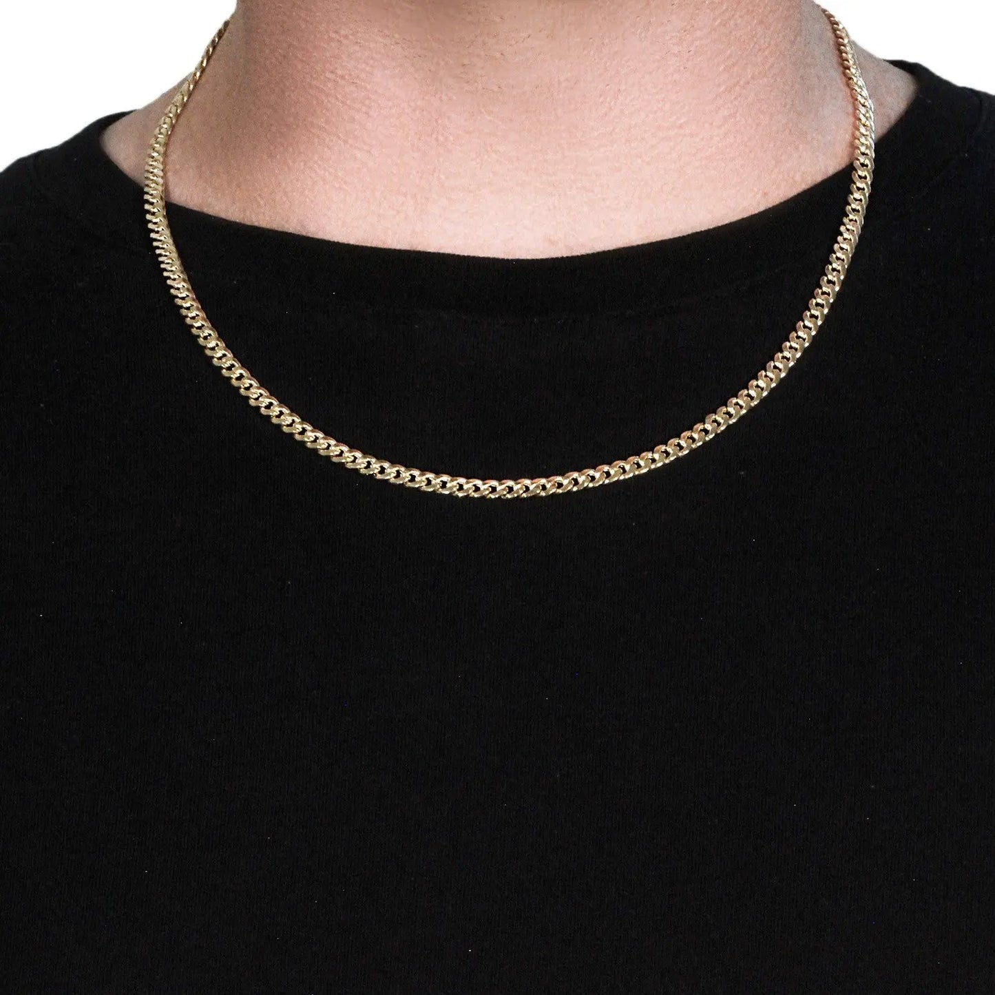 10k Yellow Gold Miami Cuban Semi Solid Chain (4.50 mm) RCJ Chains CELESTIA LUXE JEWELLERS