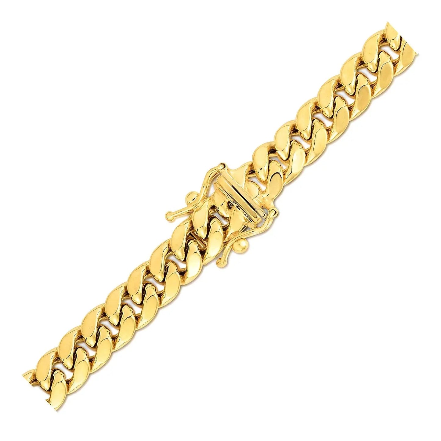 10k Yellow Gold Semi Solid Miami Cuban Chain (6.60 mm) RCJ Chains CELESTIA LUXE JEWELLERS