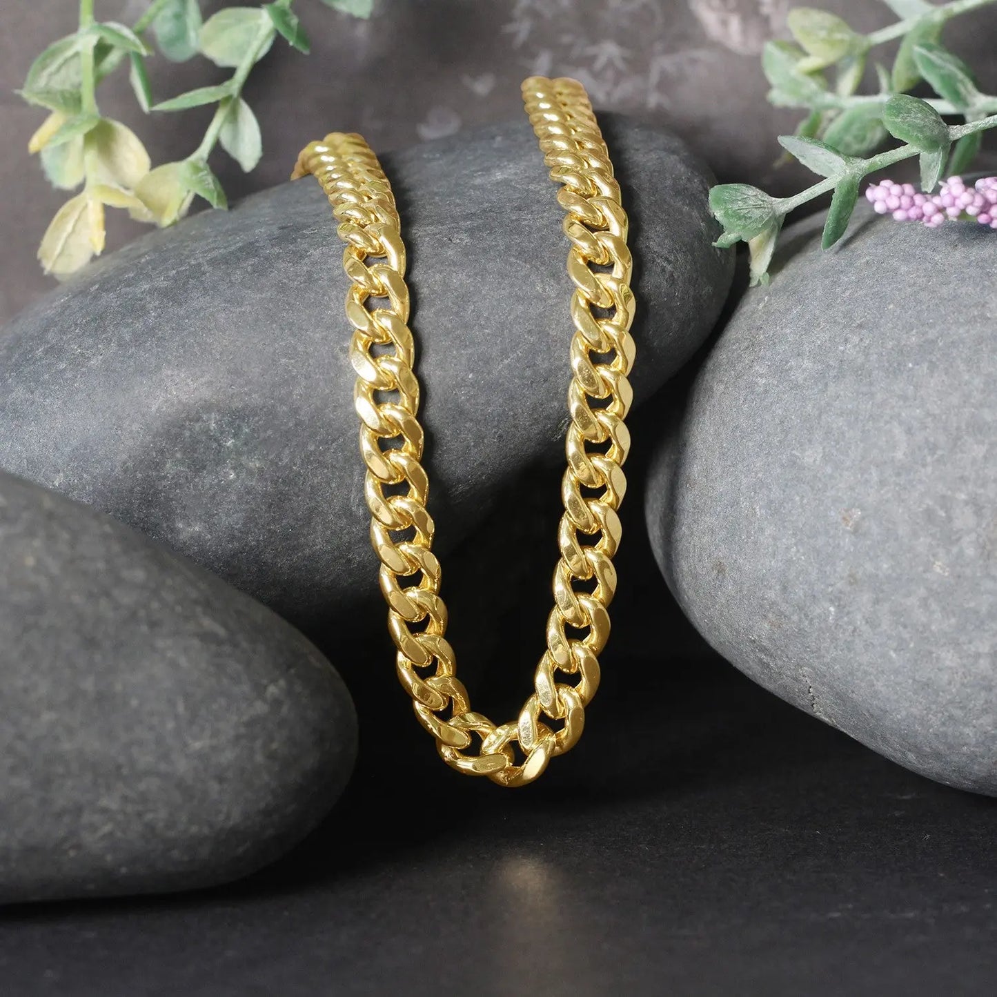 10k Yellow Gold Semi Solid Miami Cuban Chain (6.60 mm) RCJ Chains CELESTIA LUXE JEWELLERS