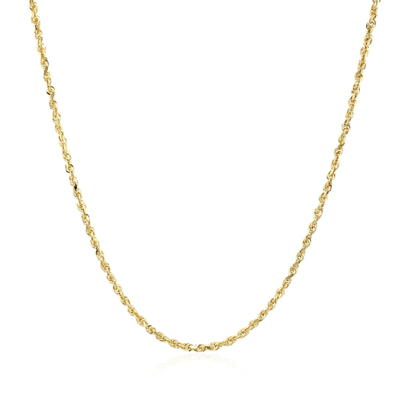 10k Yellow Gold Solid Diamond Cut Rope Chain (1.40 mm) RCJ Chains CELESTIA LUXE JEWELLERS