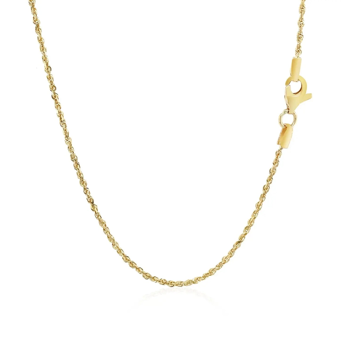 10k Yellow Gold Solid Diamond Cut Rope Chain (1.40 mm) RCJ Chains CELESTIA LUXE JEWELLERS