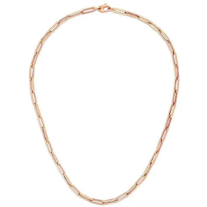 14K Rose Gold Bold Paperclip Chain (4.2 mm) RCJ Chains CELESTIA LUXE JEWELLERS