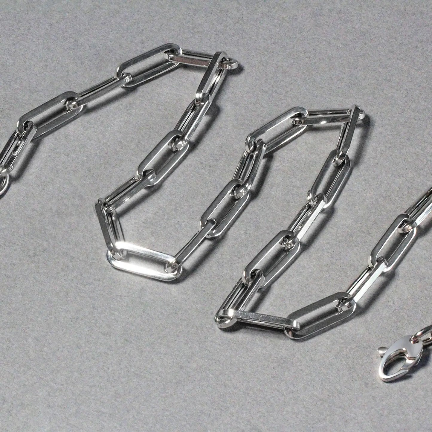 14K White Gold Wide Paperclip Chain (6.10 mm) RCJ Chains CELESTIA LUXE JEWELLERS