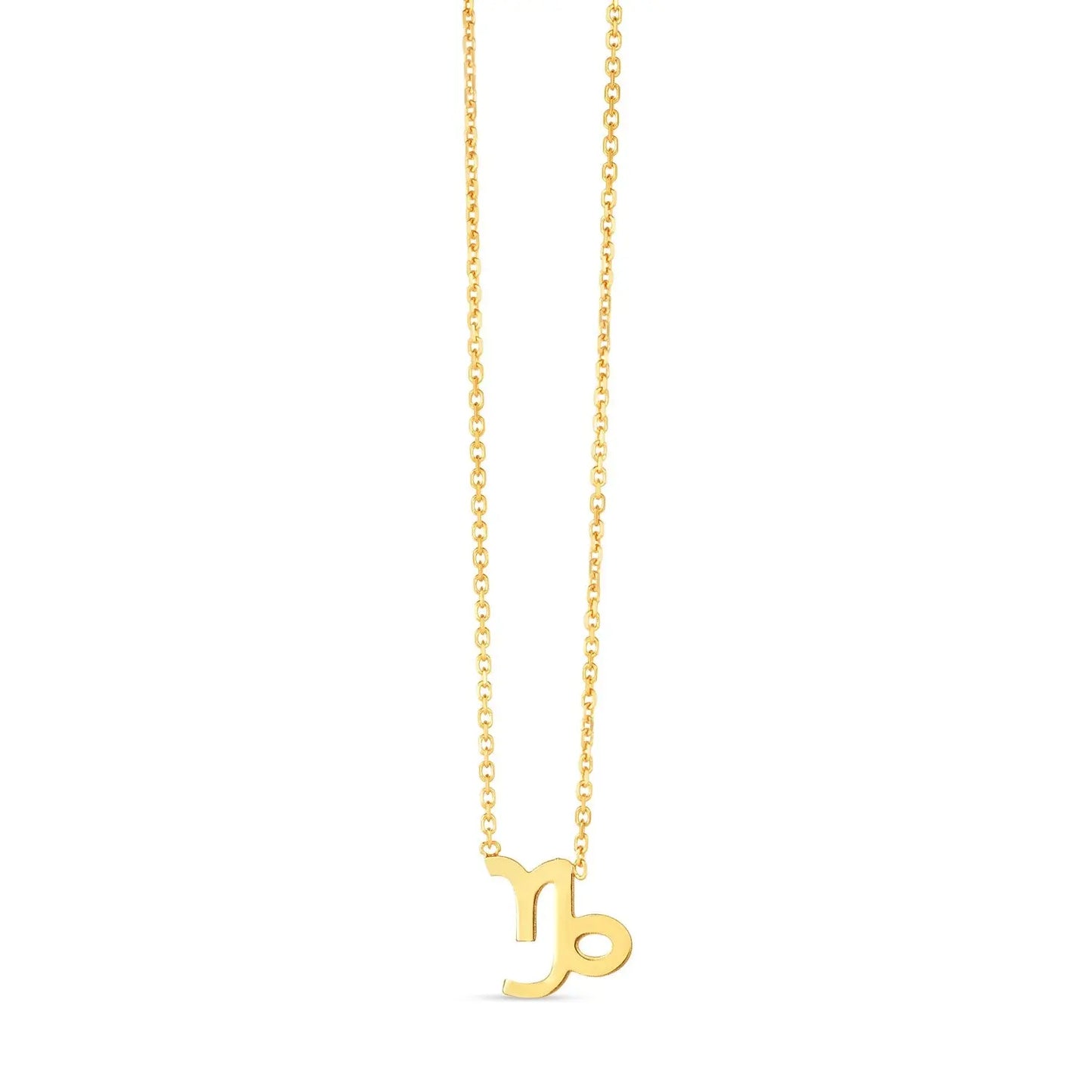 14K Yellow Gold Capricorn Necklace RCJ Necklaces CELESTIA LUXE JEWELLERS