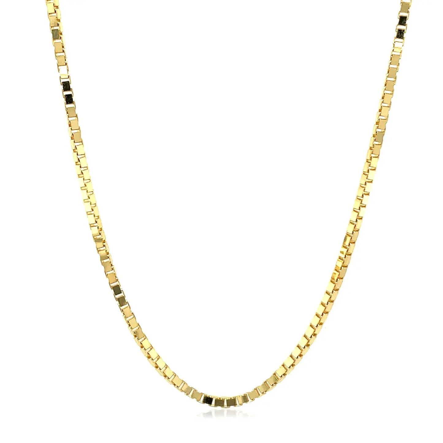 14K Yellow Gold Classic Box Chain (1.7 mm) RCJ Chains CELESTIA LUXE JEWELLERS