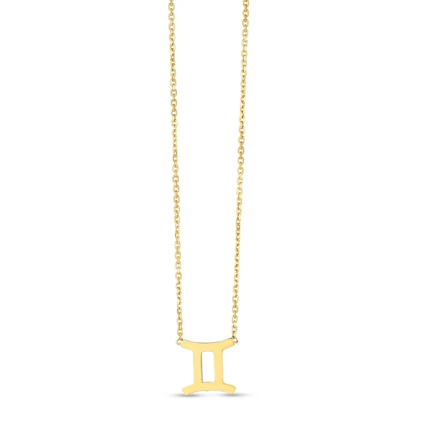 14K Yellow Gold Gemini Necklace RCJ Necklaces CELESTIA LUXE JEWELLERS