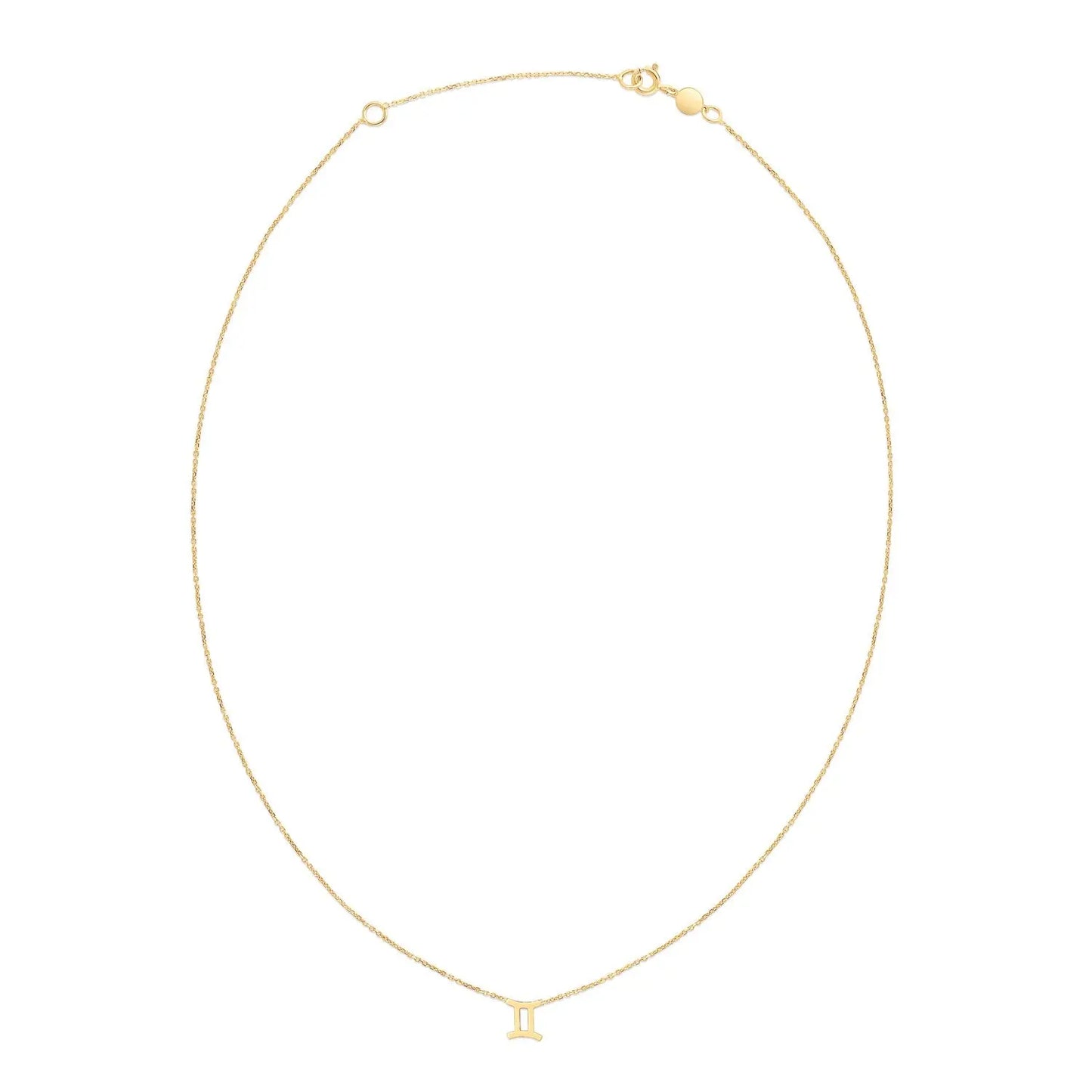 14K Yellow Gold Gemini Necklace RCJ Necklaces CELESTIA LUXE JEWELLERS