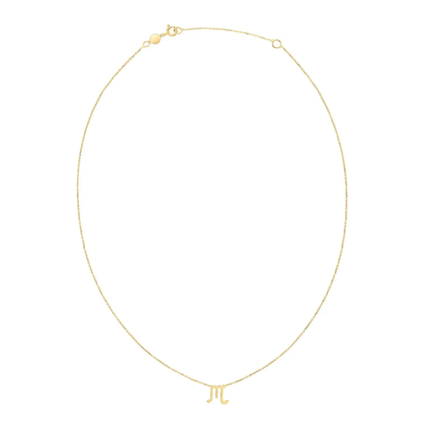 14K Yellow Gold Scorpio Necklace RCJ Necklaces CELESTIA LUXE JEWELLERS