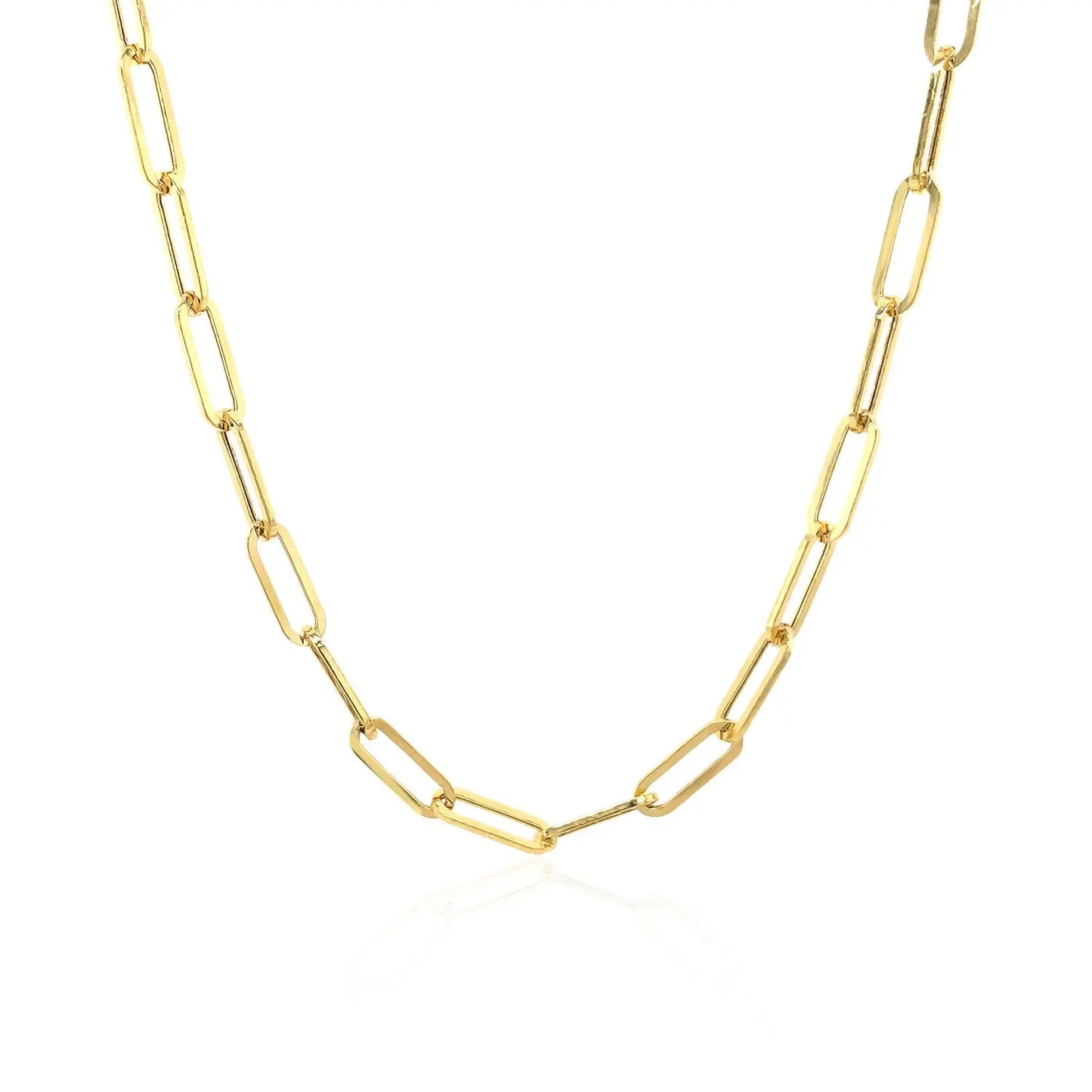14K Yellow Gold Wide Paperclip Chain (3.20 mm) RCJ Chains CELESTIA LUXE JEWELLERS