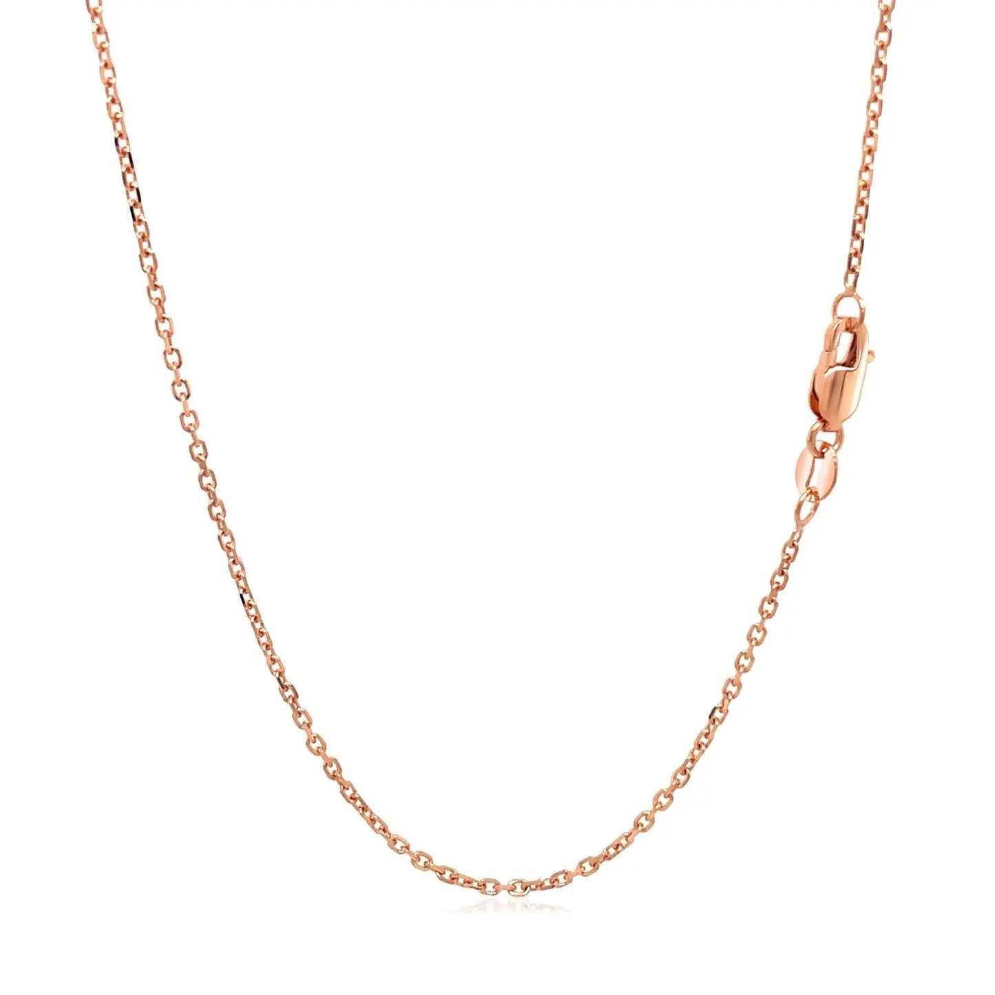 14k Rose Gold Diamond Cut Cable Link Chain (1.30 mm) RCJ Chains CELESTIA LUXE JEWELLERS