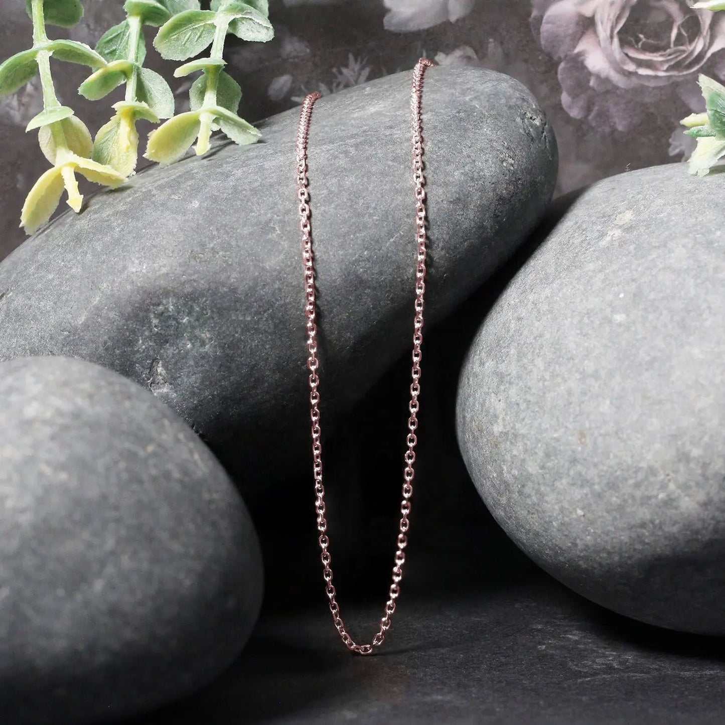 14k Rose Gold Diamond Cut Cable Link Chain (1.30 mm) RCJ Chains CELESTIA LUXE JEWELLERS