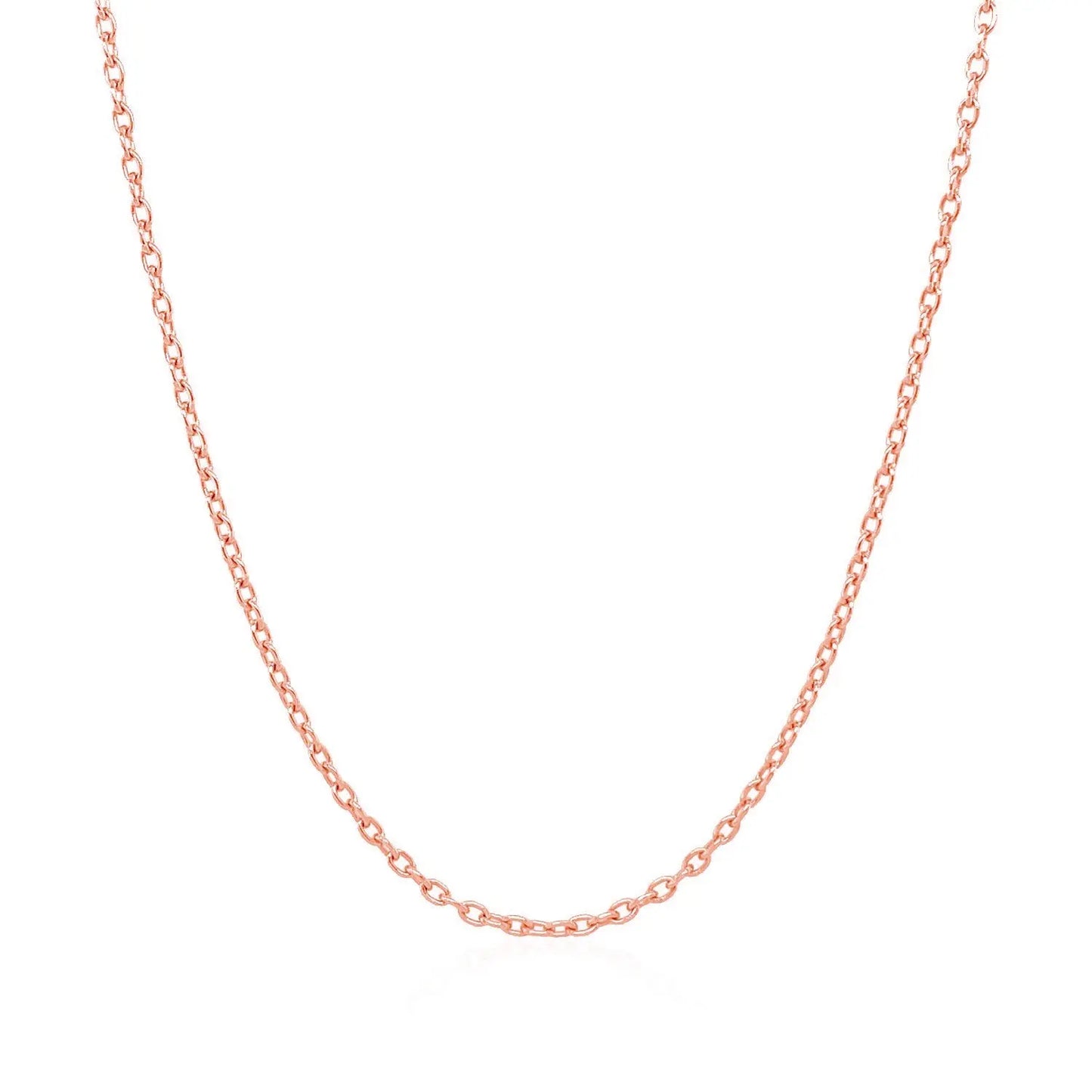 14k Rose Gold Round Cable Link Chain (1.50 mm) RCJ Chains CELESTIA LUXE JEWELLERS