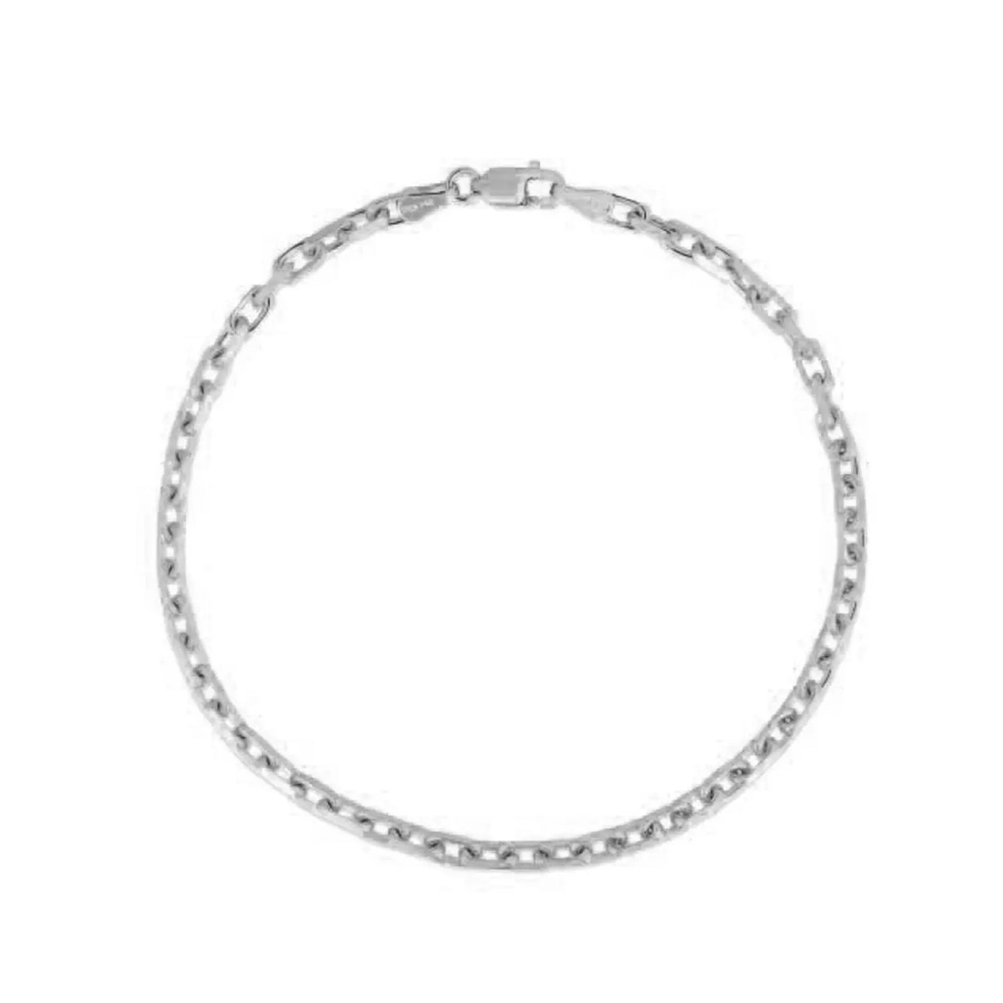 14k White Gold French Cable Chain Bracelet (2.50 mm) RCJ Bracelets CELESTIA LUXE JEWELLERS