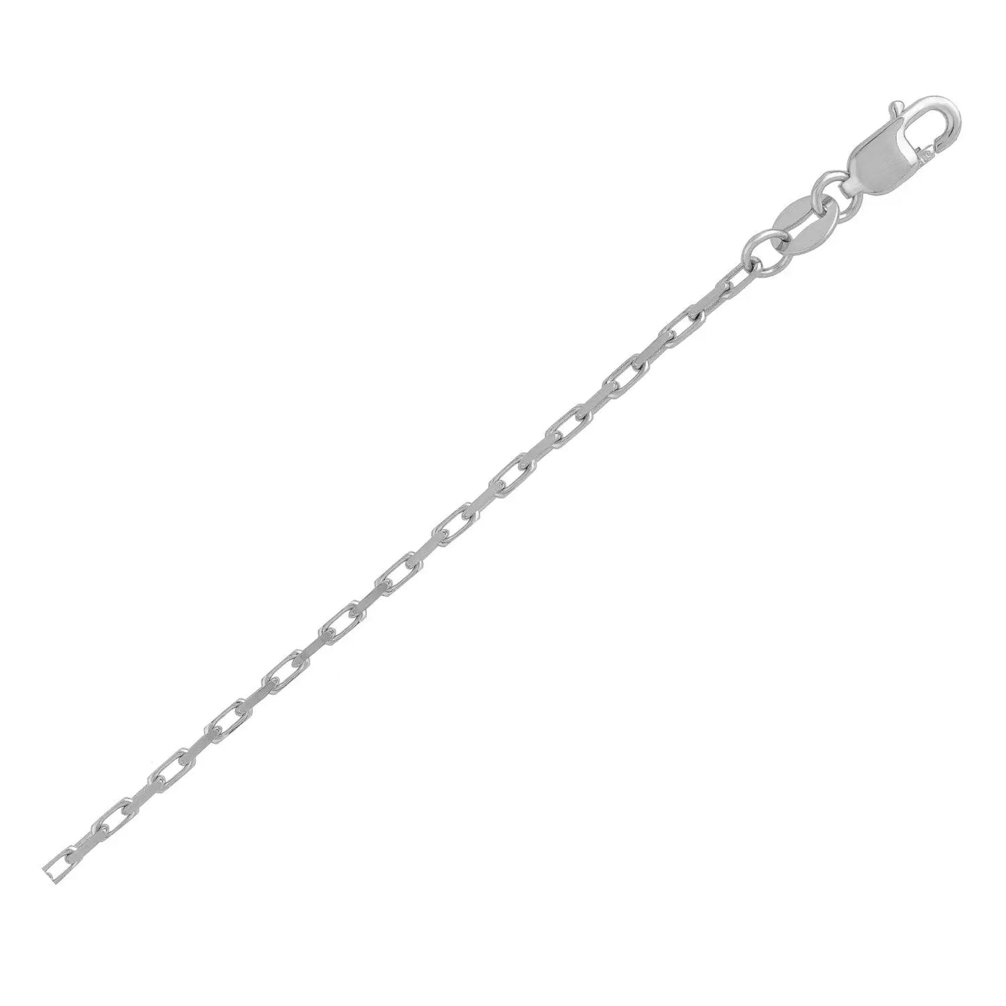 14k White Gold French Cable Chain (1.30 mm) RCJ Chains CELESTIA LUXE JEWELLERS