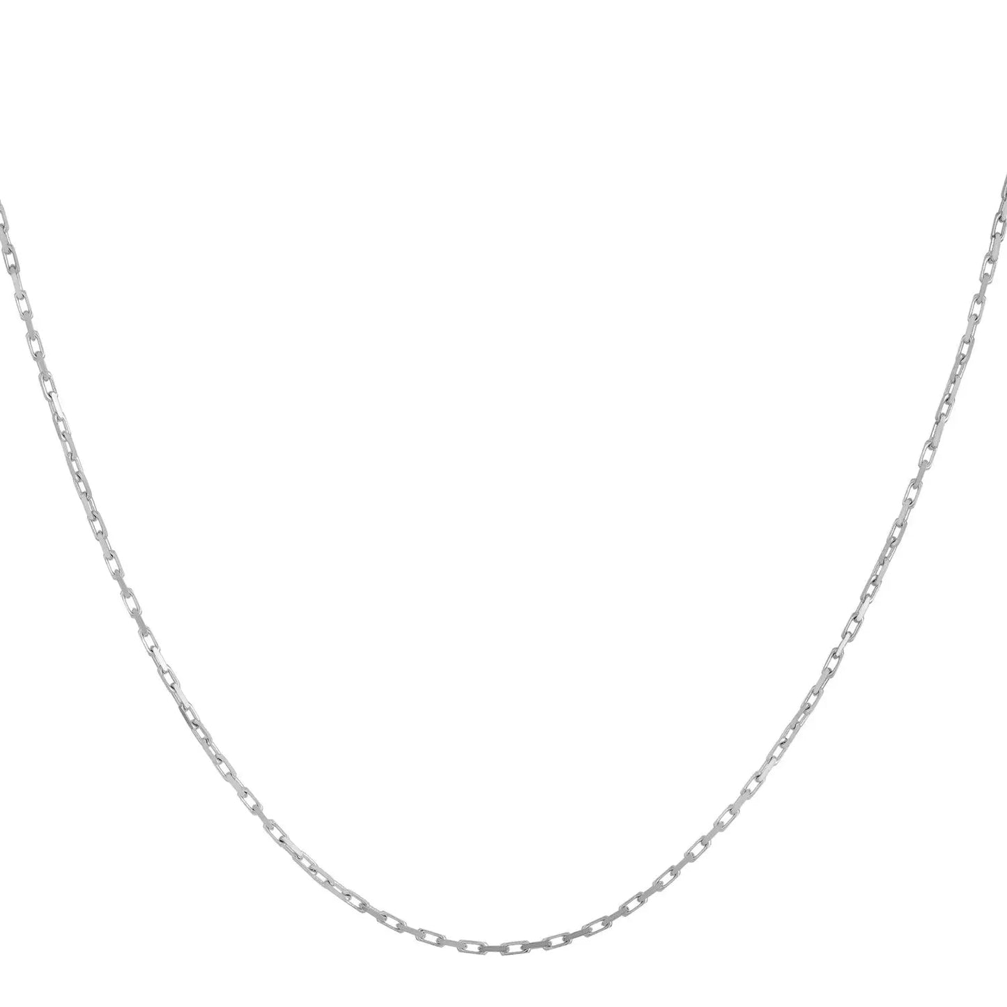 14k White Gold French Cable Chain (1.30 mm) RCJ Chains CELESTIA LUXE JEWELLERS
