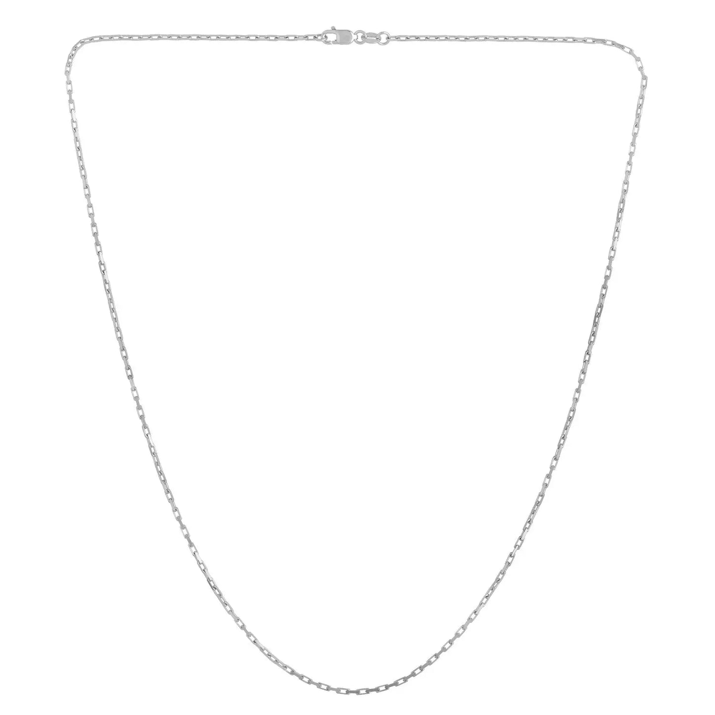14k White Gold French Cable Chain (1.30 mm) RCJ Chains CELESTIA LUXE JEWELLERS