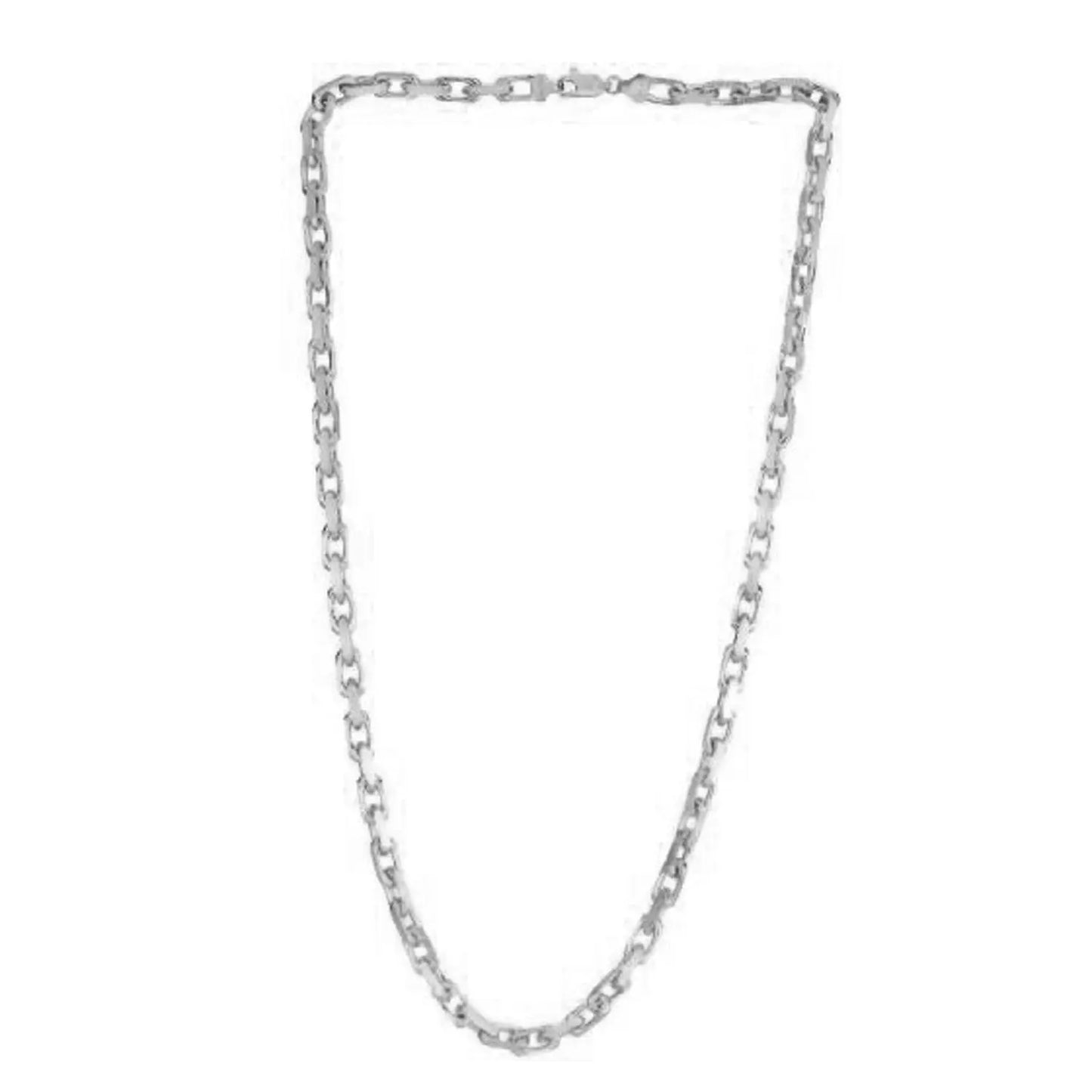 14k White Gold French Cable Link Chain (4.80 mm) RCJ Chains CELESTIA LUXE JEWELLERS