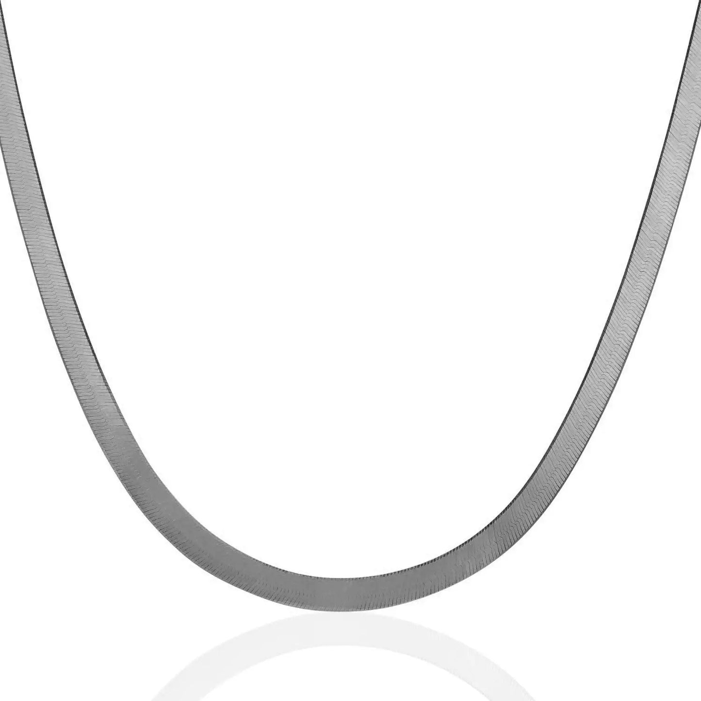 14k White Gold Super Flex Herringbone Chain (4.60 mm) RCJ Chains CELESTIA LUXE JEWELLERS