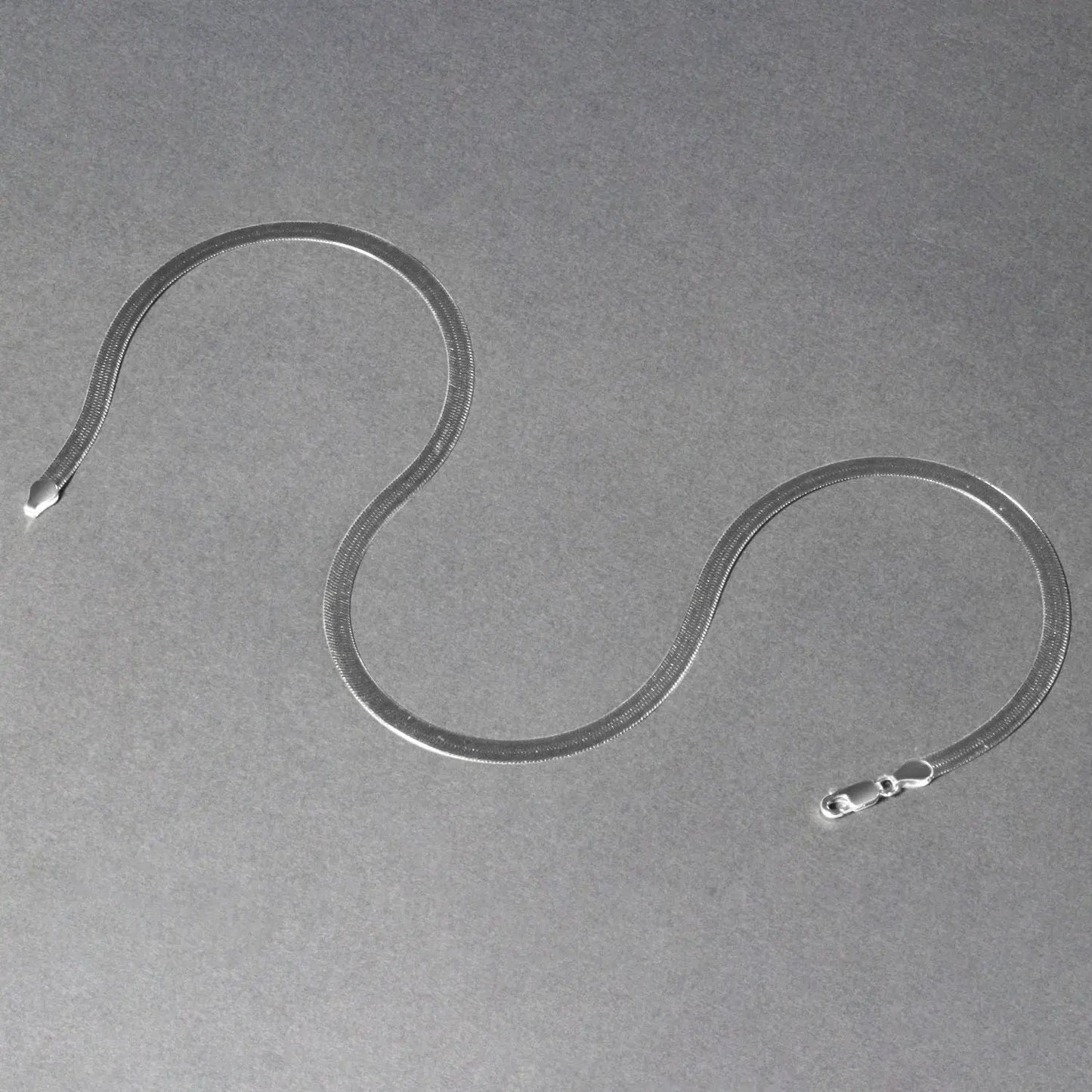 14k White Gold Super Flex Herringbone Chain (4.60 mm) RCJ Chains CELESTIA LUXE JEWELLERS