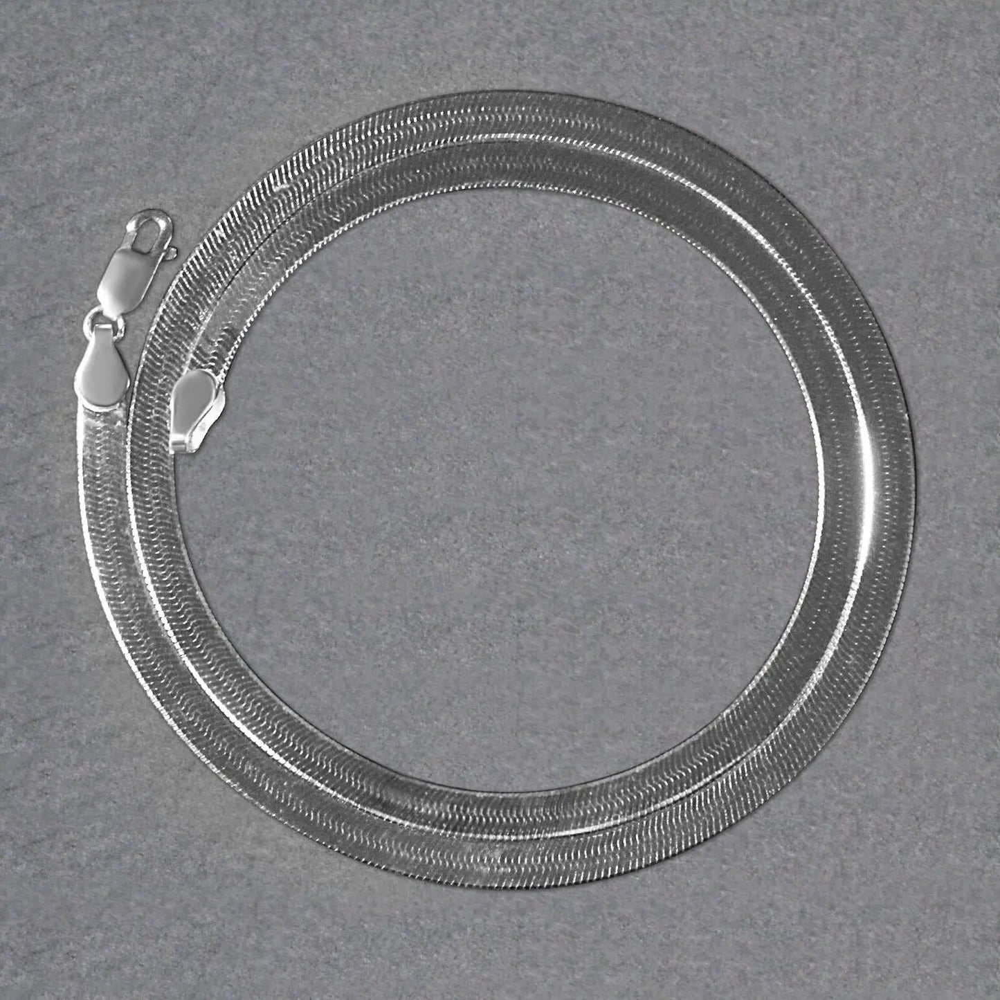 14k White Gold Super Flex Herringbone Chain (4.60 mm) RCJ Chains CELESTIA LUXE JEWELLERS