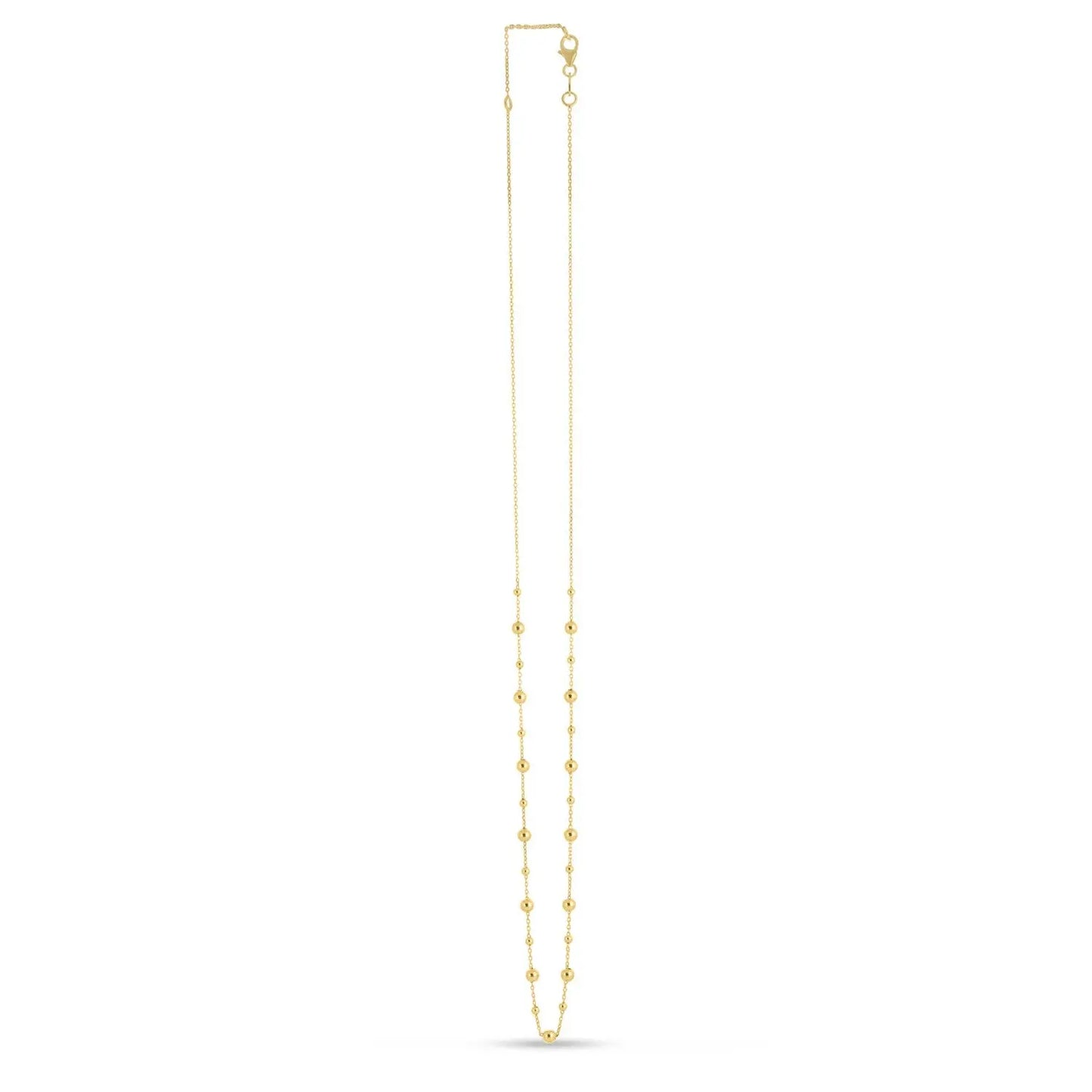 14k Yellow Gold Bead Necklace RCJ Necklaces CELESTIA LUXE JEWELLERS