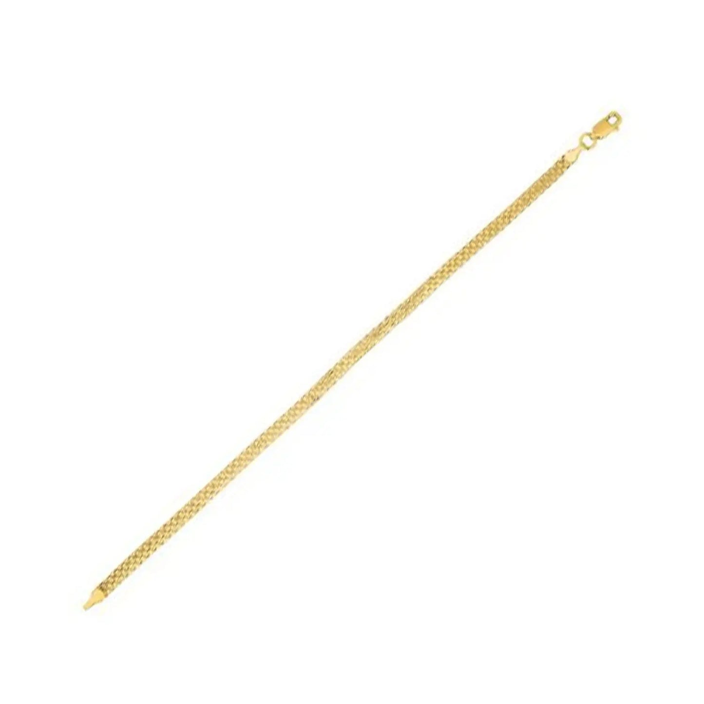 14k Yellow Gold Bismark Bracelet (3.50 mm) RCJ Bracelets CELESTIA LUXE JEWELLERS