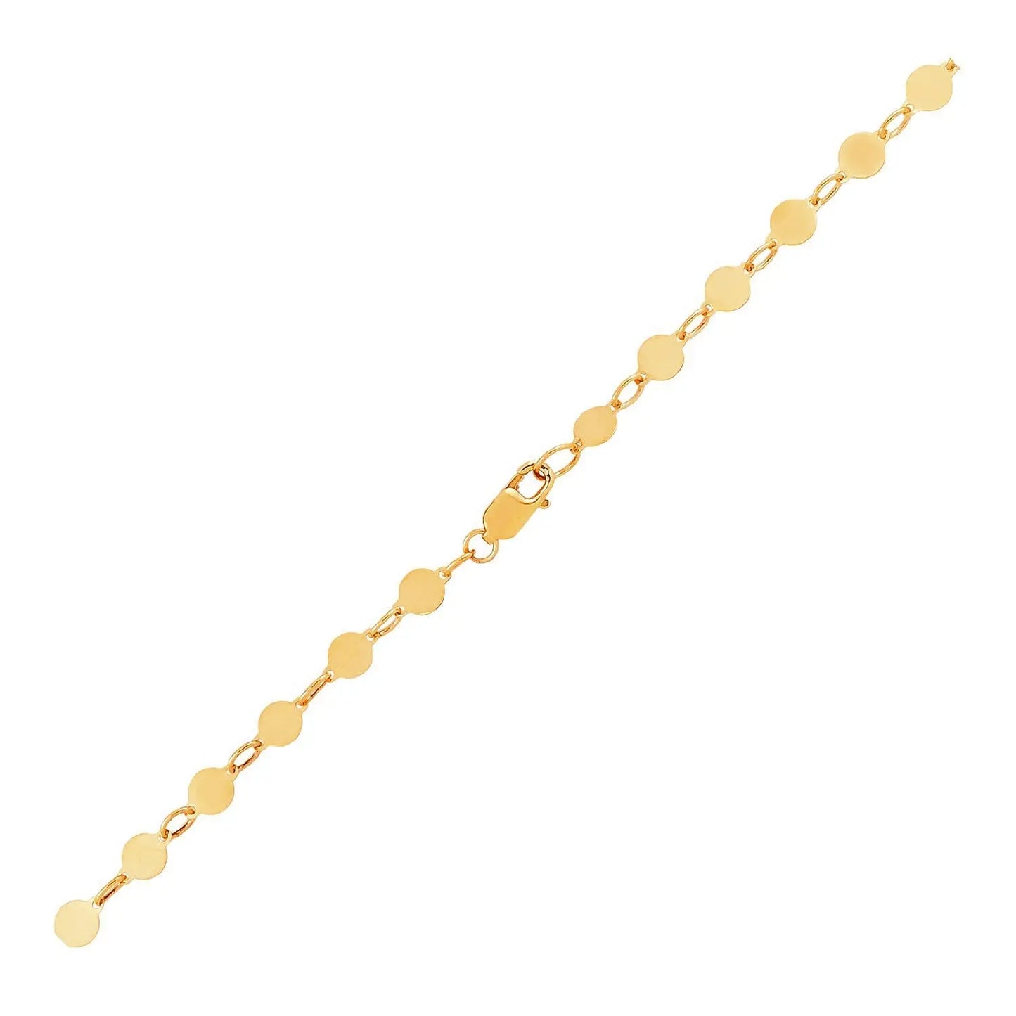 14k Yellow Gold Bracelet with Polished Circles (3.90 mm) RCJ Bracelets CELESTIA LUXE JEWELLERS