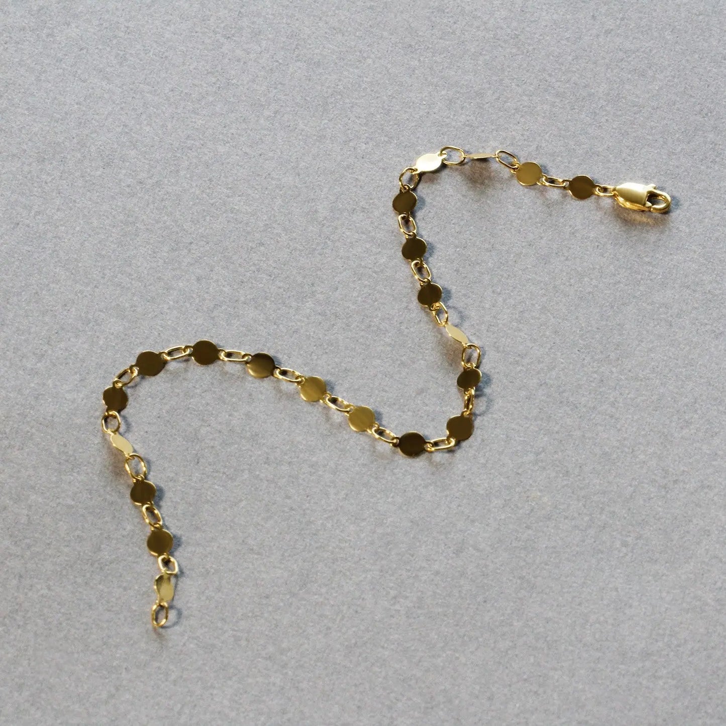 14k Yellow Gold Bracelet with Polished Circles (3.90 mm) RCJ Bracelets CELESTIA LUXE JEWELLERS
