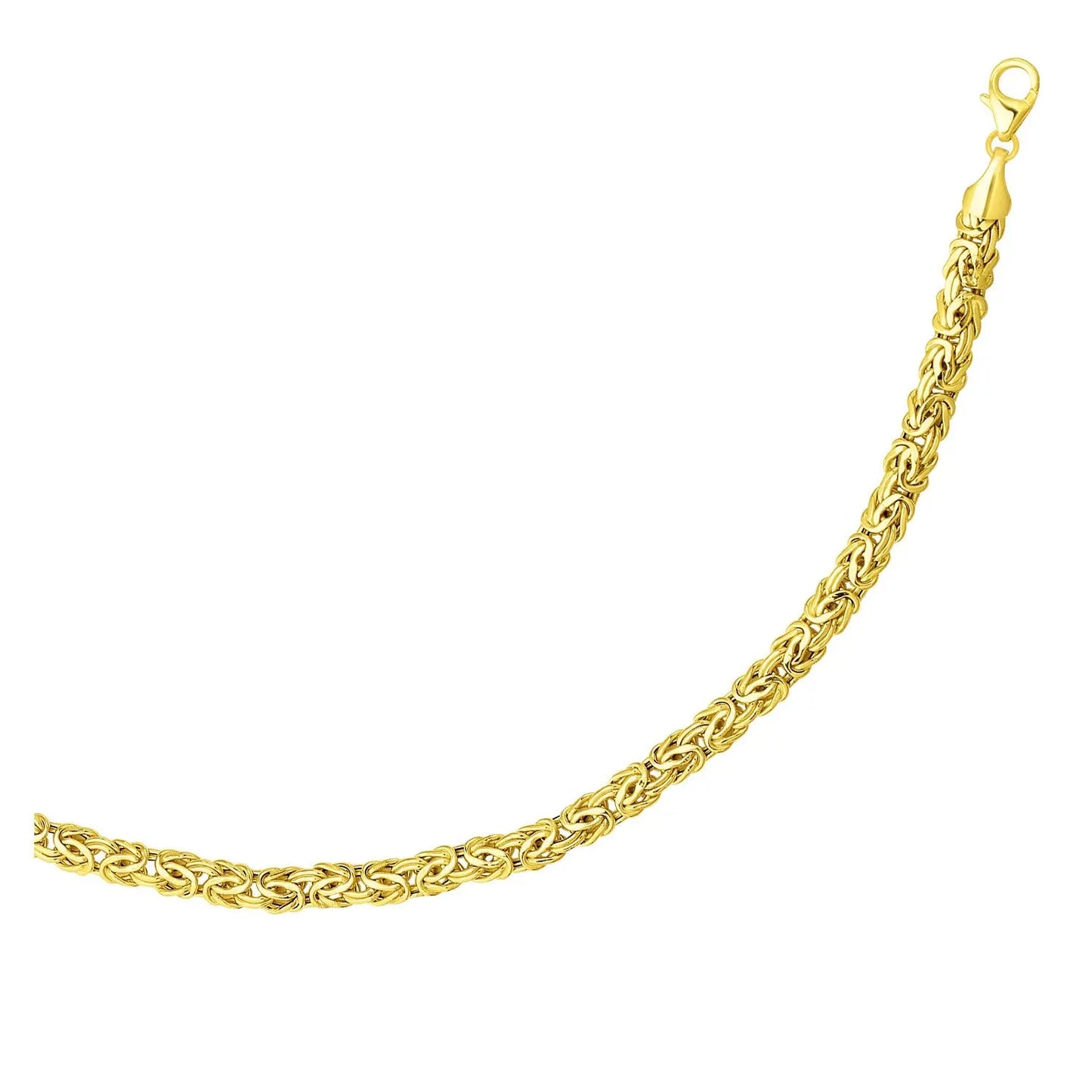 14k Yellow Gold Byzantine Link Shiny Bracelet (6.00 mm) RCJ Bracelets CELESTIA LUXE JEWELLERS