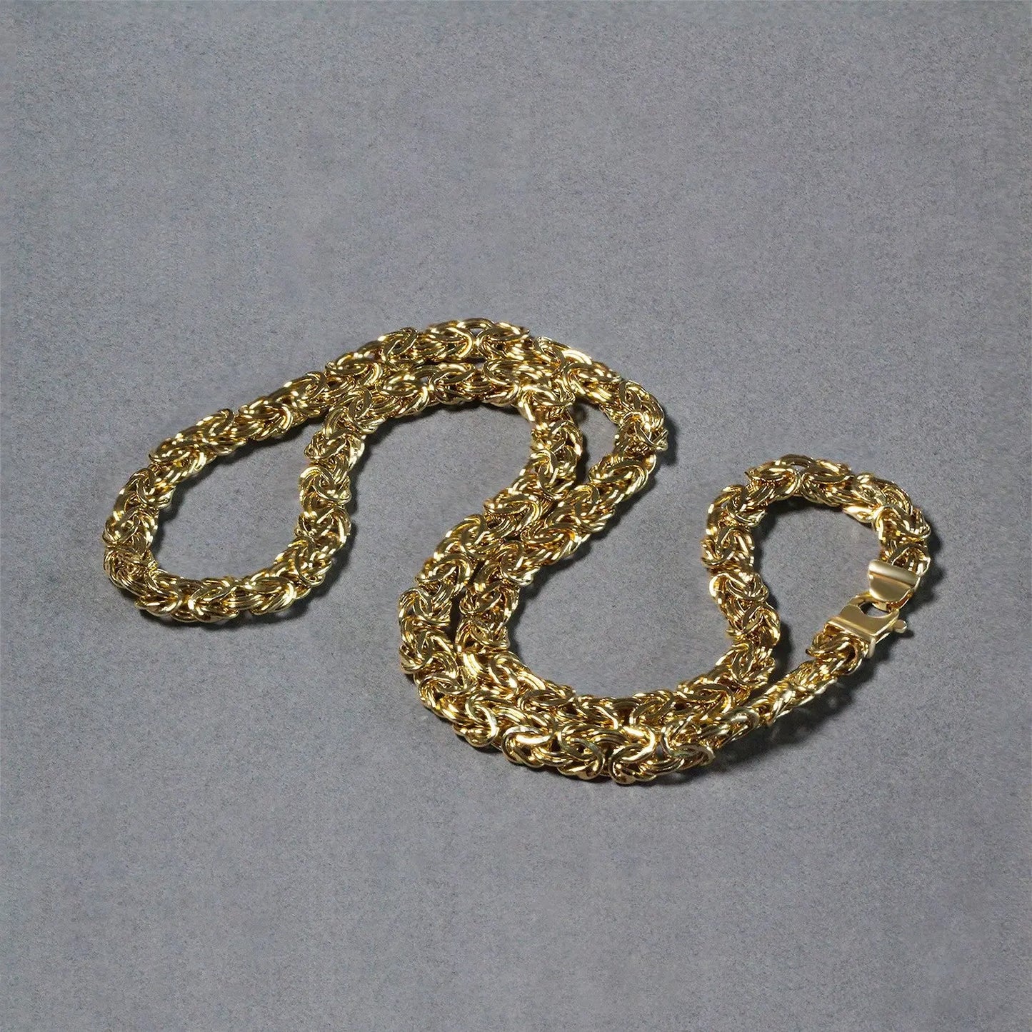 14k Yellow Gold Byzantine Motif Chain Necklace RCJ Necklaces CELESTIA LUXE JEWELLERS