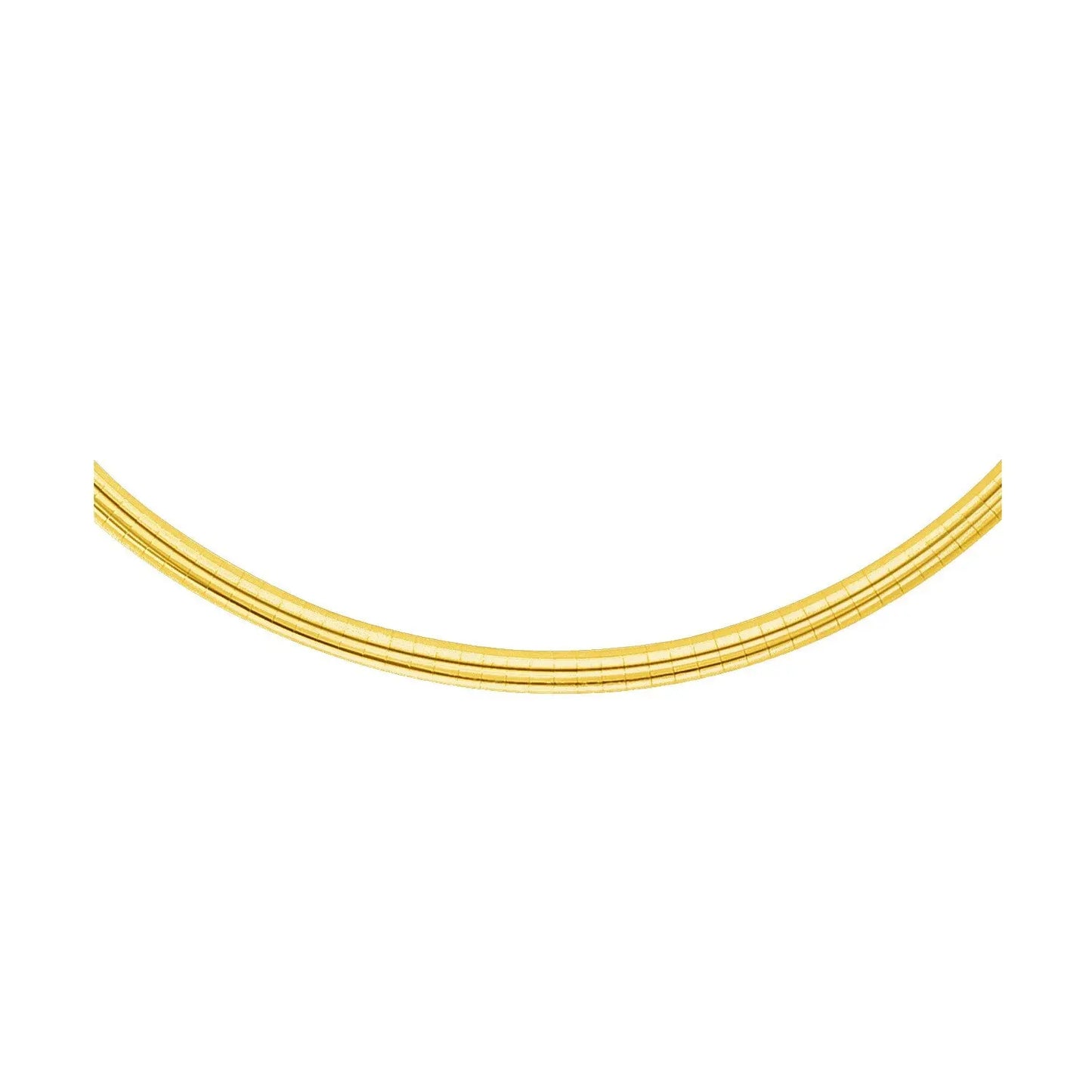 14k Yellow Gold Chain in a Classic Omega Design (4.00 mm) RCJ Chains CELESTIA LUXE JEWELLERS