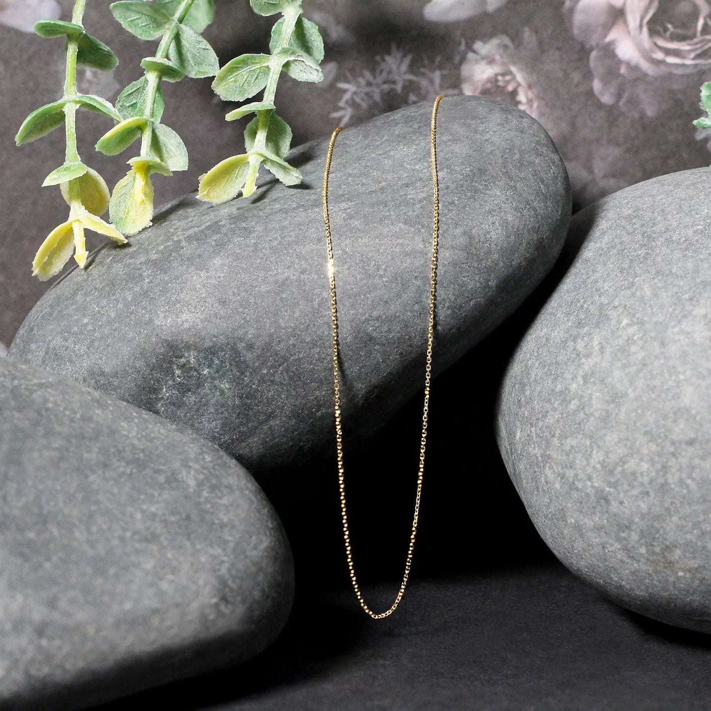 14k Yellow Gold Diamond Cut Cable Link Chain (0.68 mm) RCJ Chains CELESTIA LUXE JEWELLERS