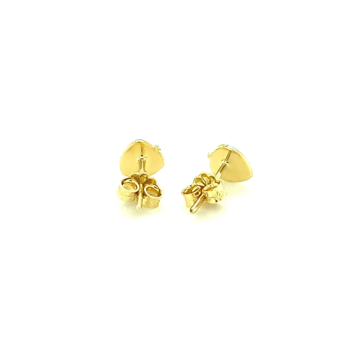 14k Yellow Gold Enameled Strawberry Childrens Earrings RCJ Earrings CELESTIA LUXE JEWELLERS