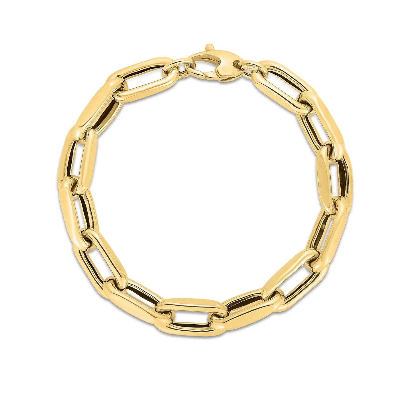 14k Yellow Gold French Cable Link Bracelet (9.00 mm) RCJ Bracelets CELESTIA LUXE JEWELLERS