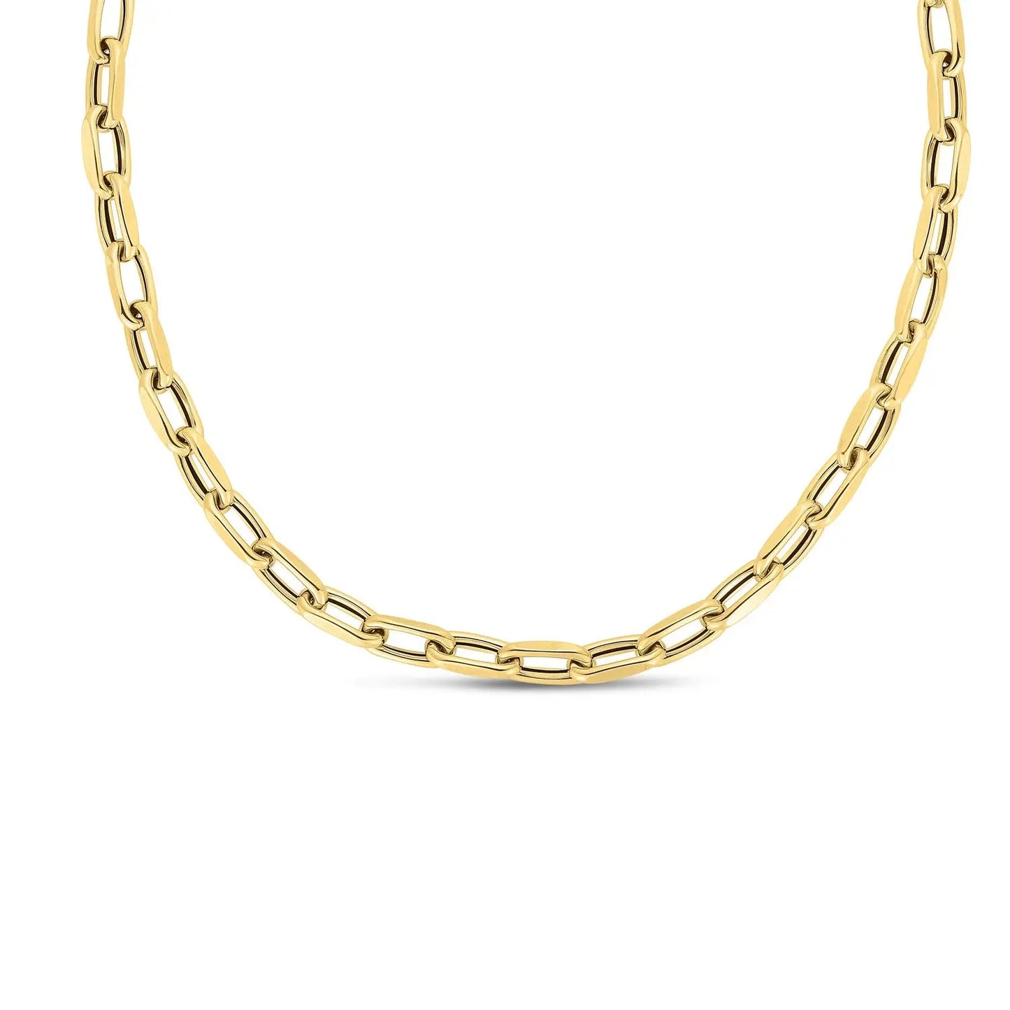 14k Yellow Gold French Cable Link Necklace (6mm) RCJ Necklaces CELESTIA LUXE JEWELLERS