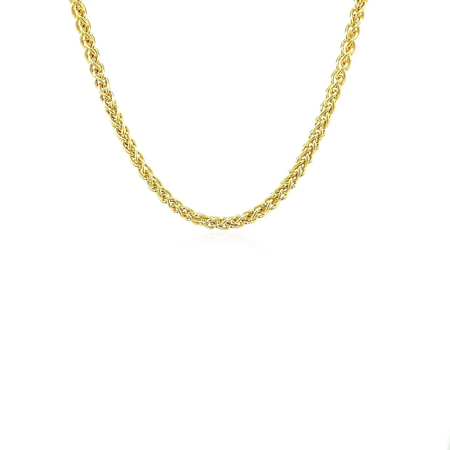 14k Yellow Gold Light Weight Wheat Chain (2.80 mm) RCJ Chains CELESTIA LUXE JEWELLERS